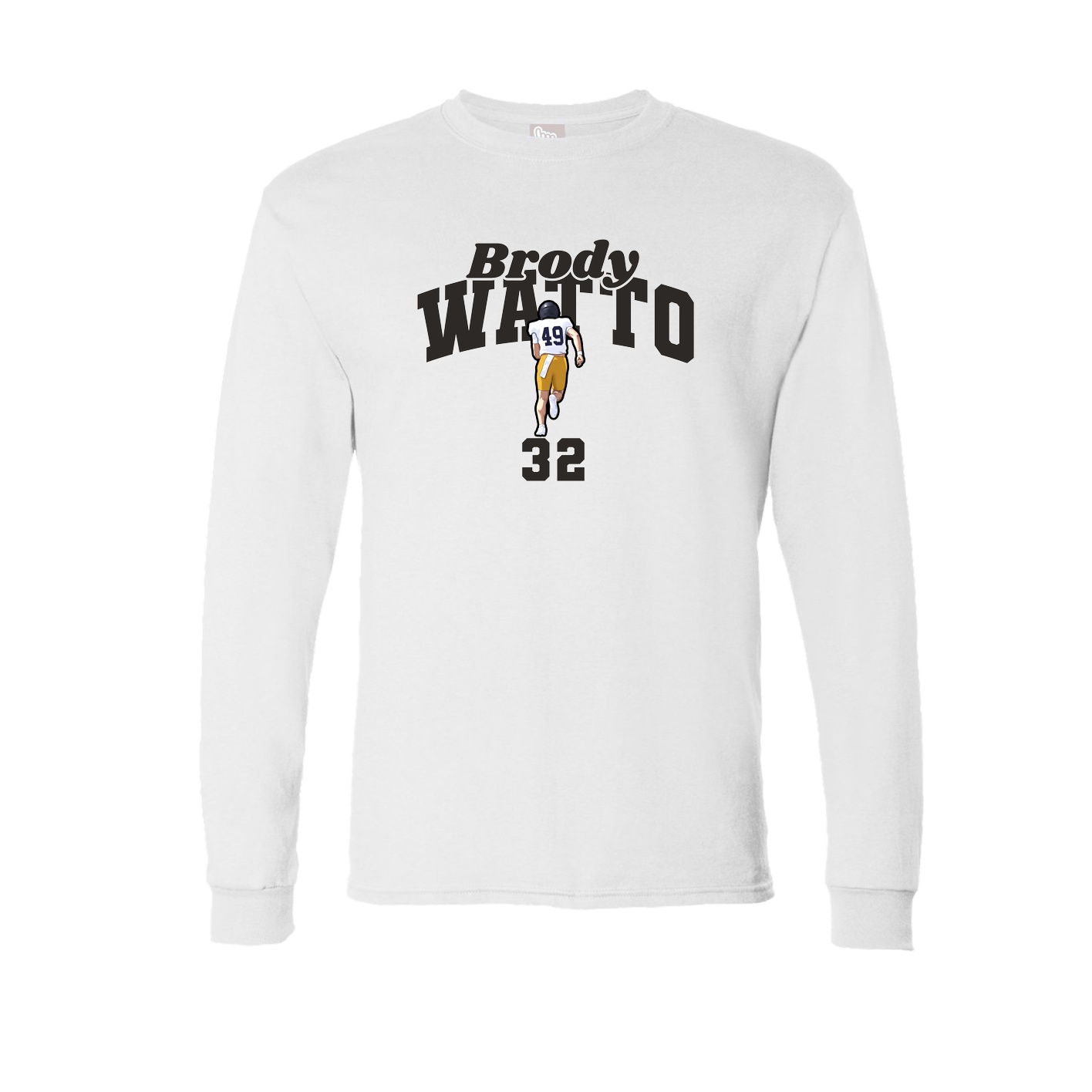 Long Sleeve Tee — Signature Arch in White