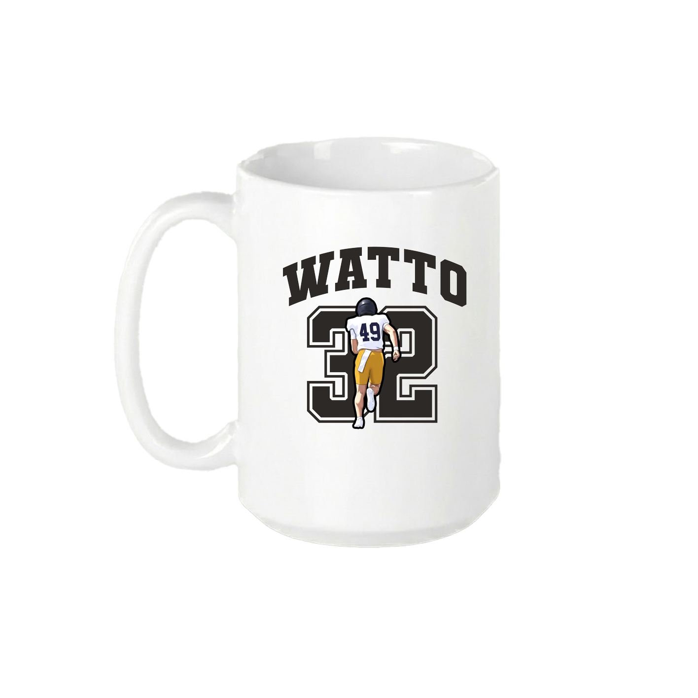 15oz Coffee Mug — Number in White