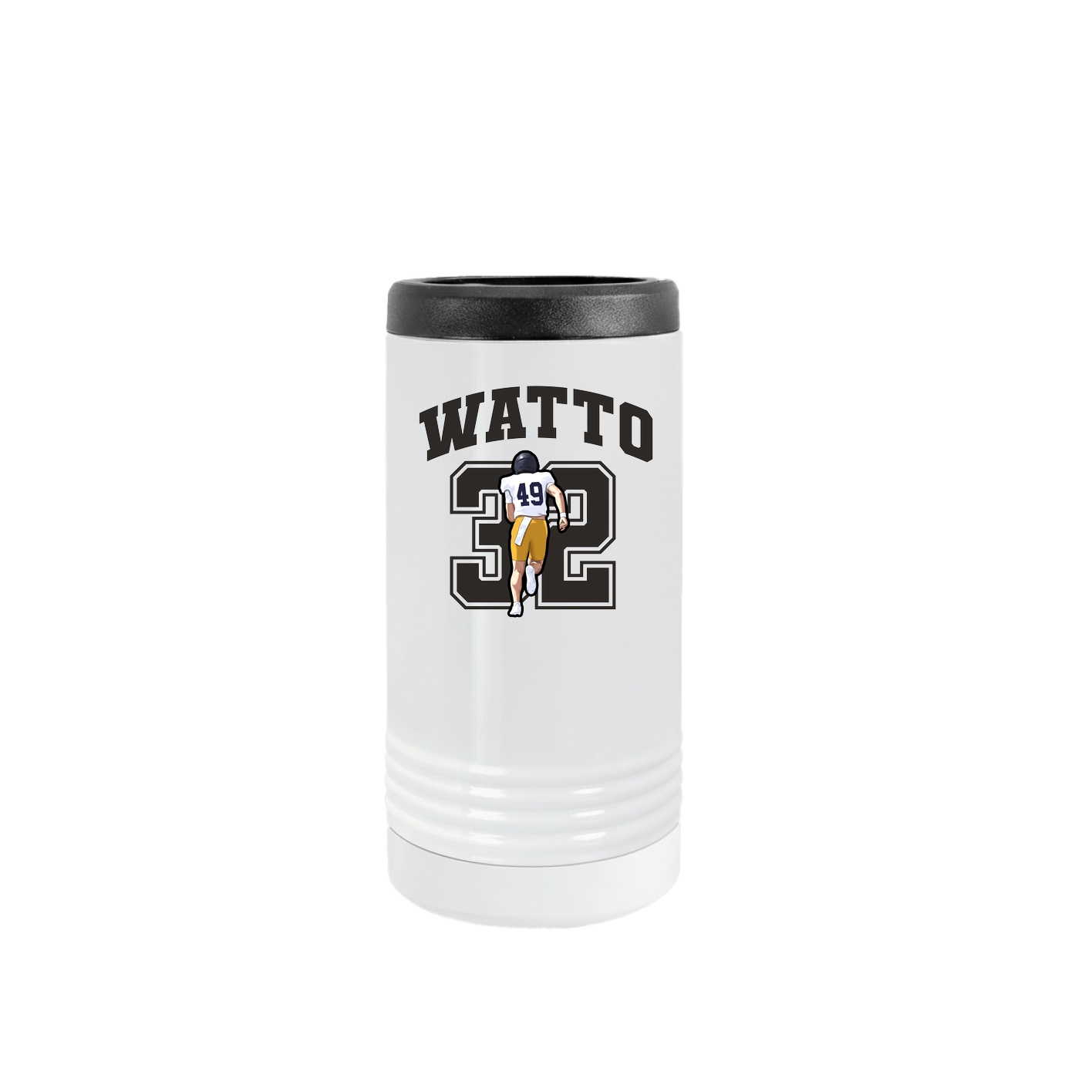 Slim Beverage Holder — Number in White