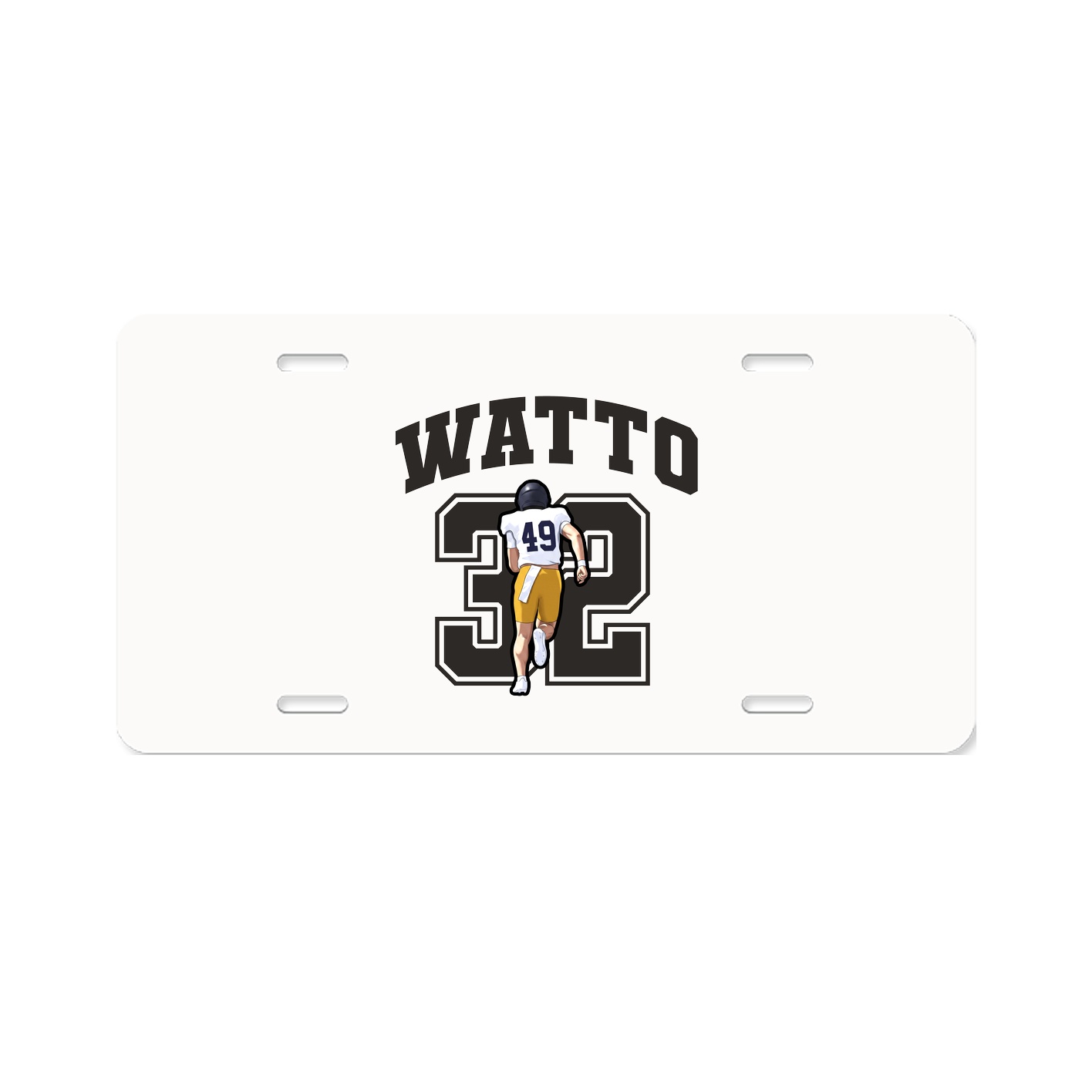 License Plate — Number in Classic
