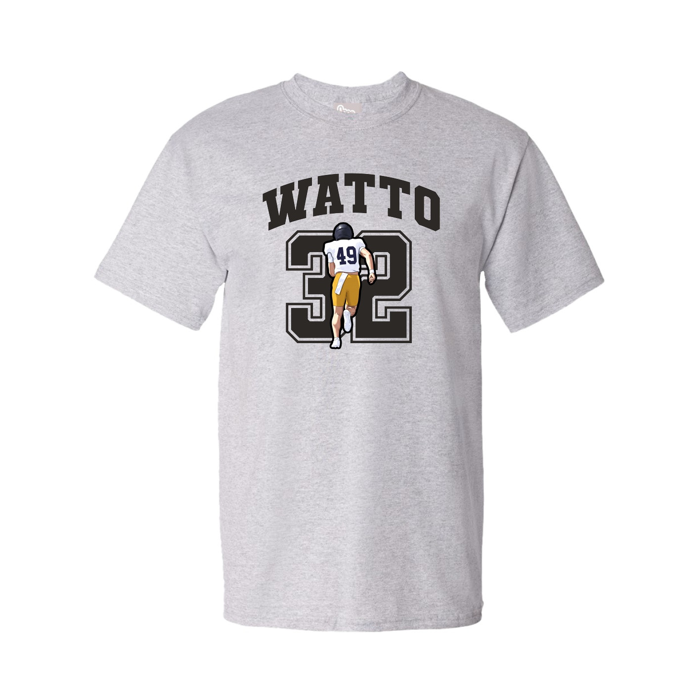 Youth Tee — Number in Grey