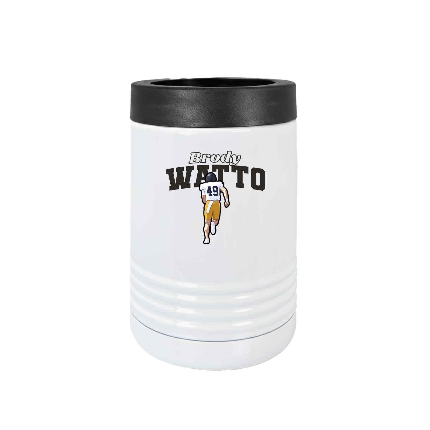 Beverage Holder — Name Arch in White