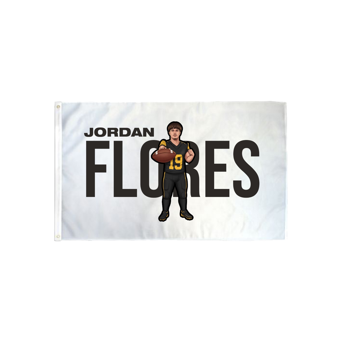 3x5 Flag — Player Name in Classic