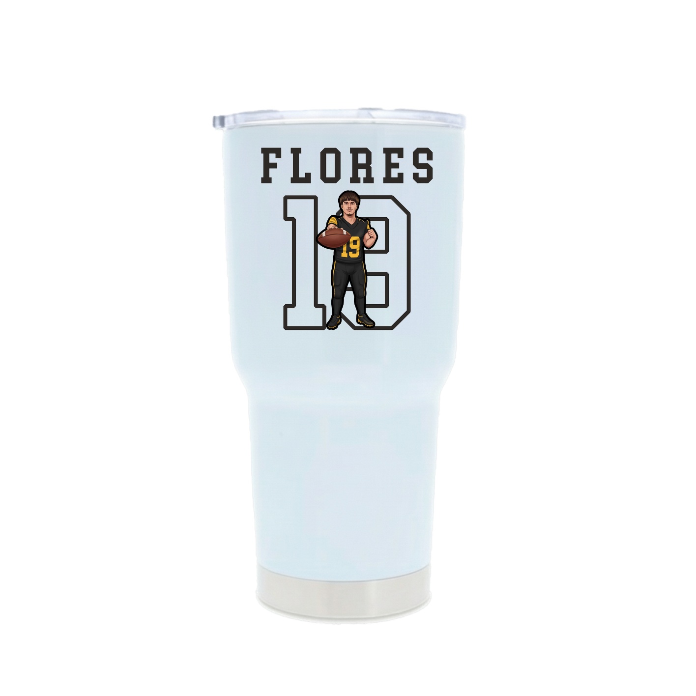 30oz Stainless Steel Tumbler — Shirsey in White