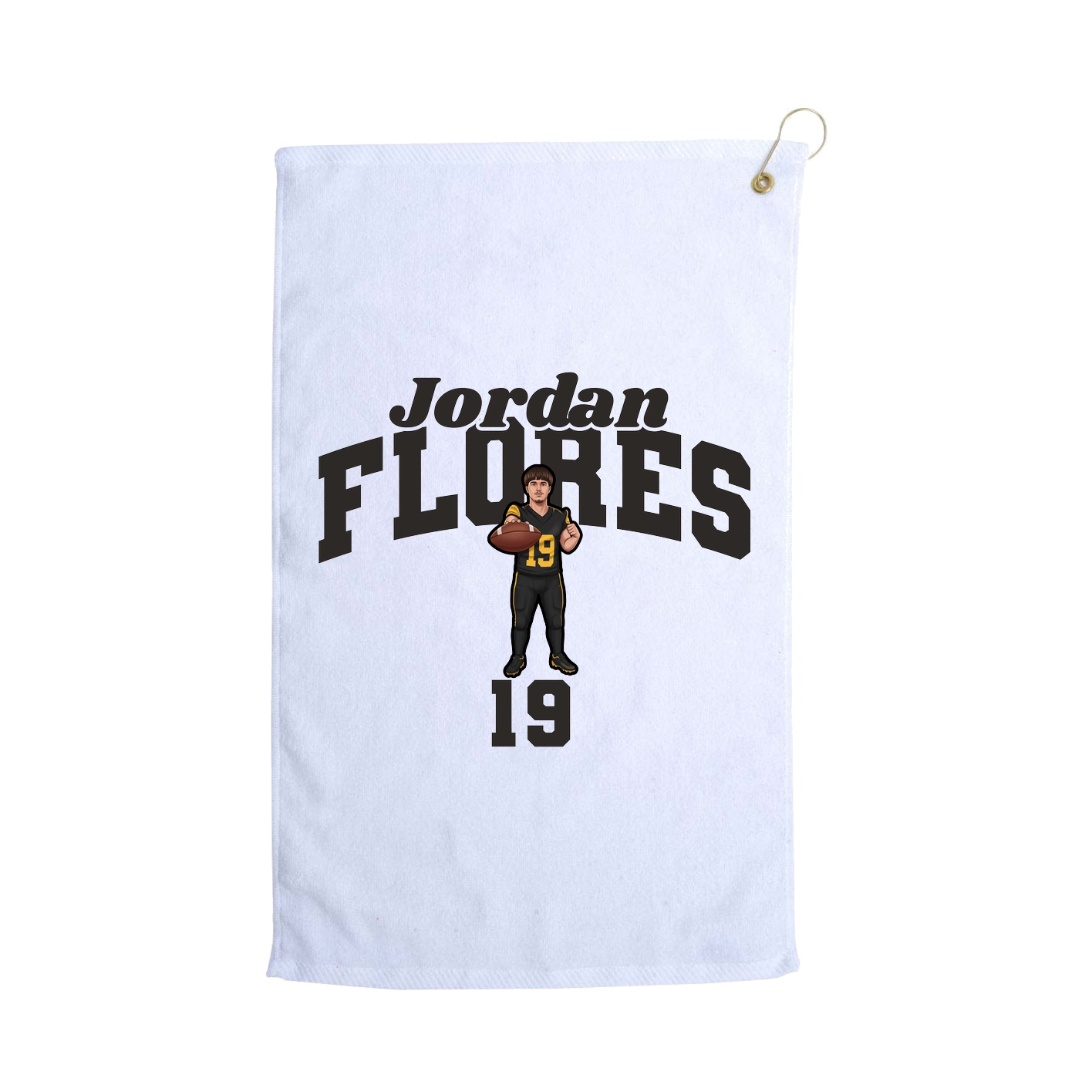 Golf Towel — Signature Arch in White
