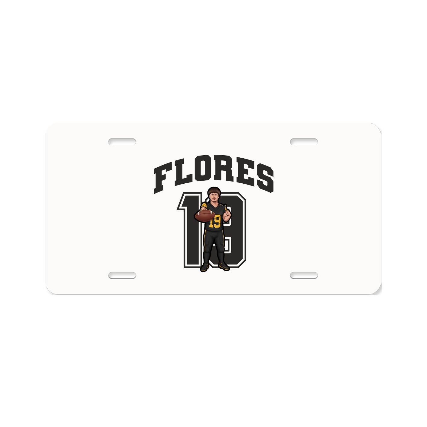 License Plate — Number in Classic