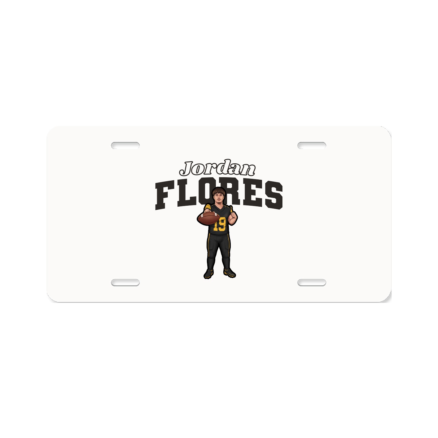 License Plate — Name Arch in Classic
