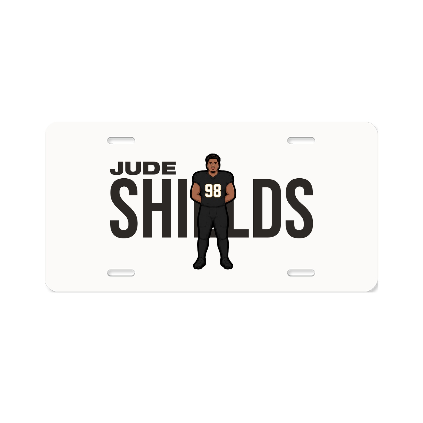 License Plate — Player Name in Classic