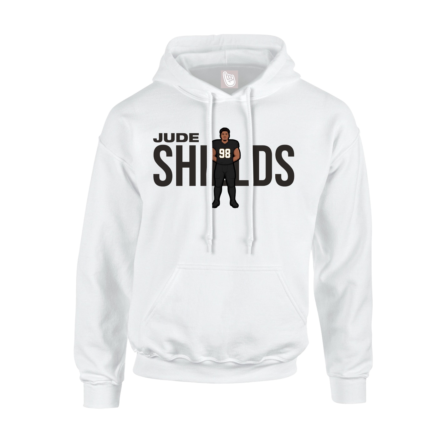 Youth Hoodie — Player Name in White