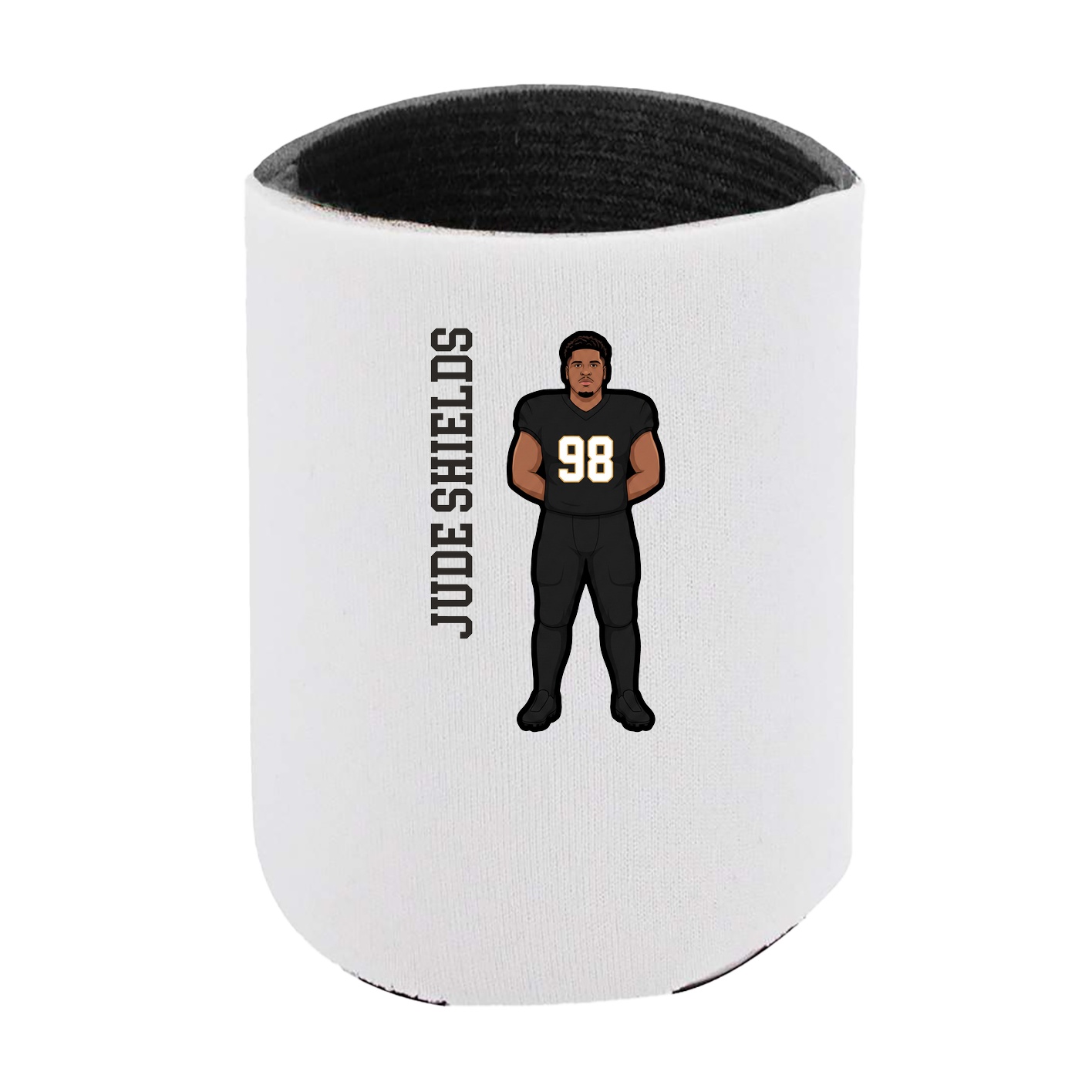 Can Holder — Name Vertical in White
