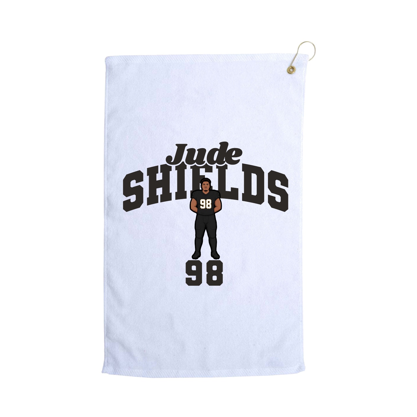 Golf Towel — Signature Arch in White