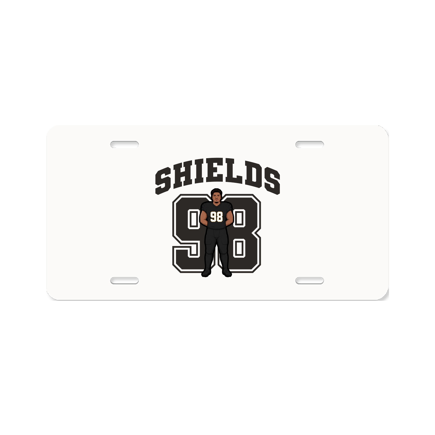 License Plate — Number in Classic