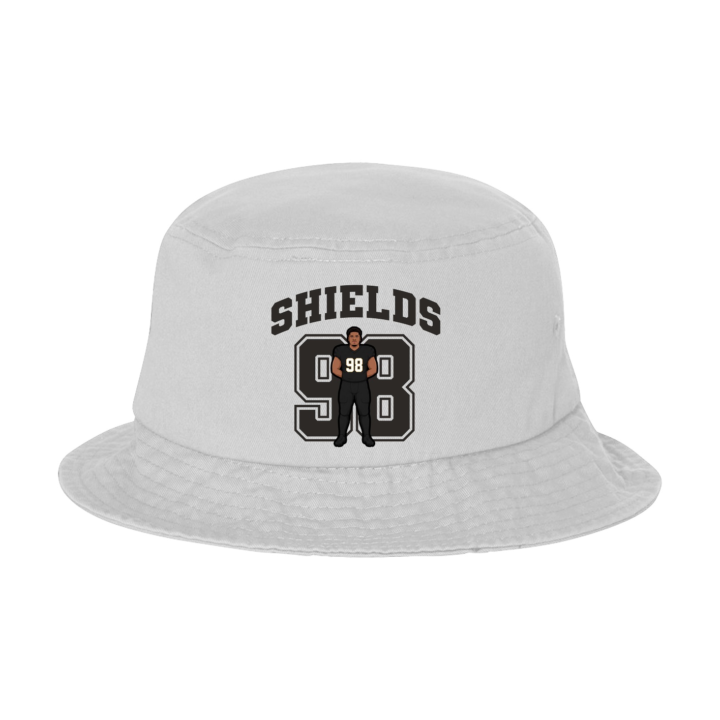 Bucket Cap — Number in White