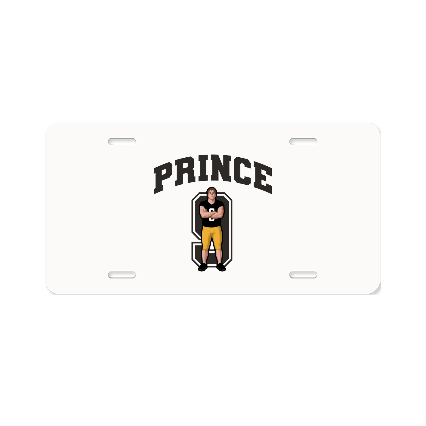 License Plate — Number in Classic