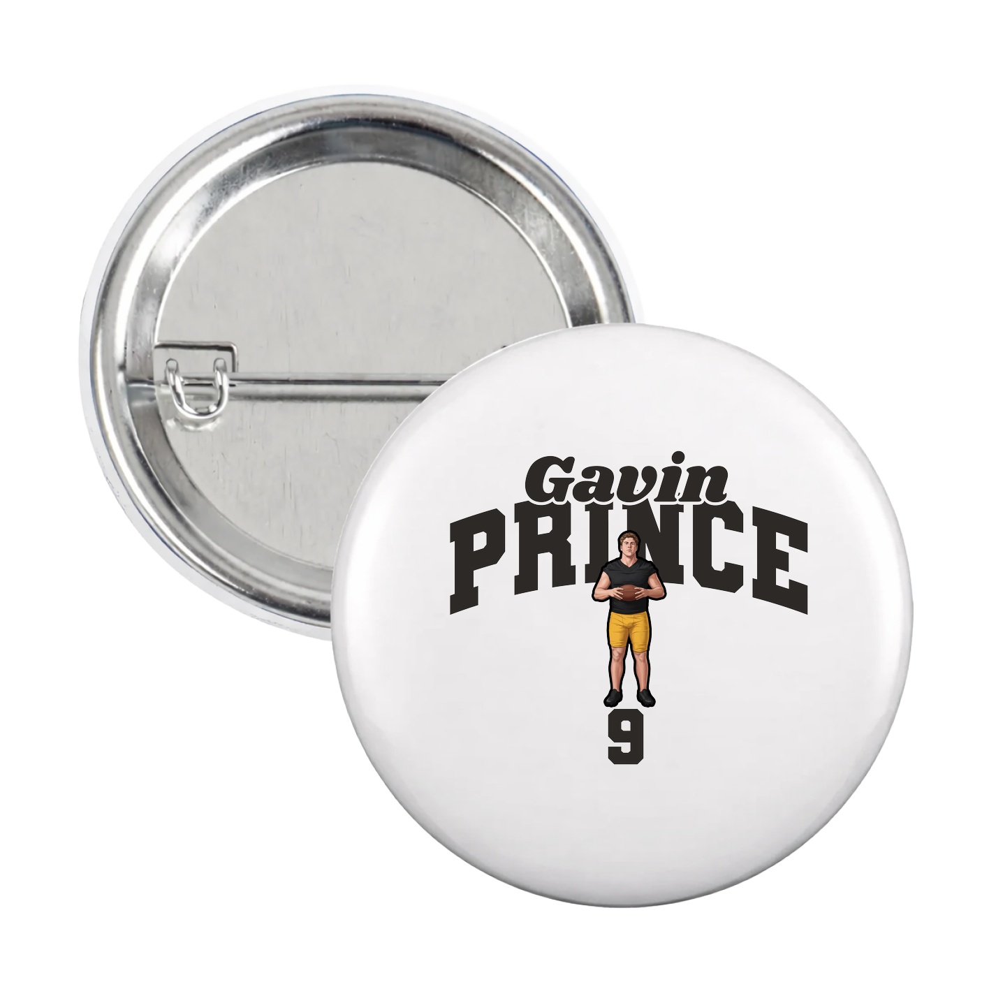 Game Day Button — Signature Arch in White