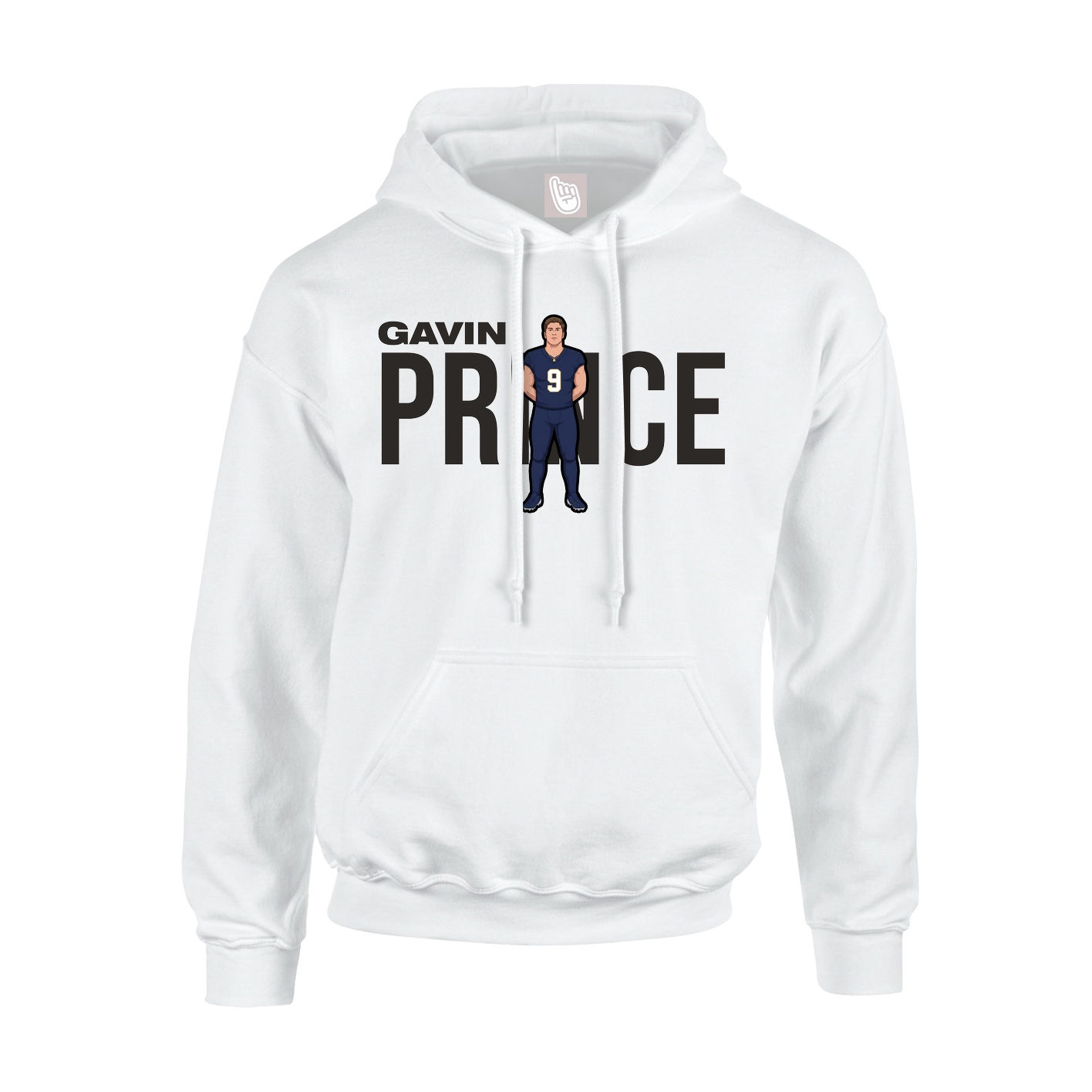 Hoodie — Player Name in White