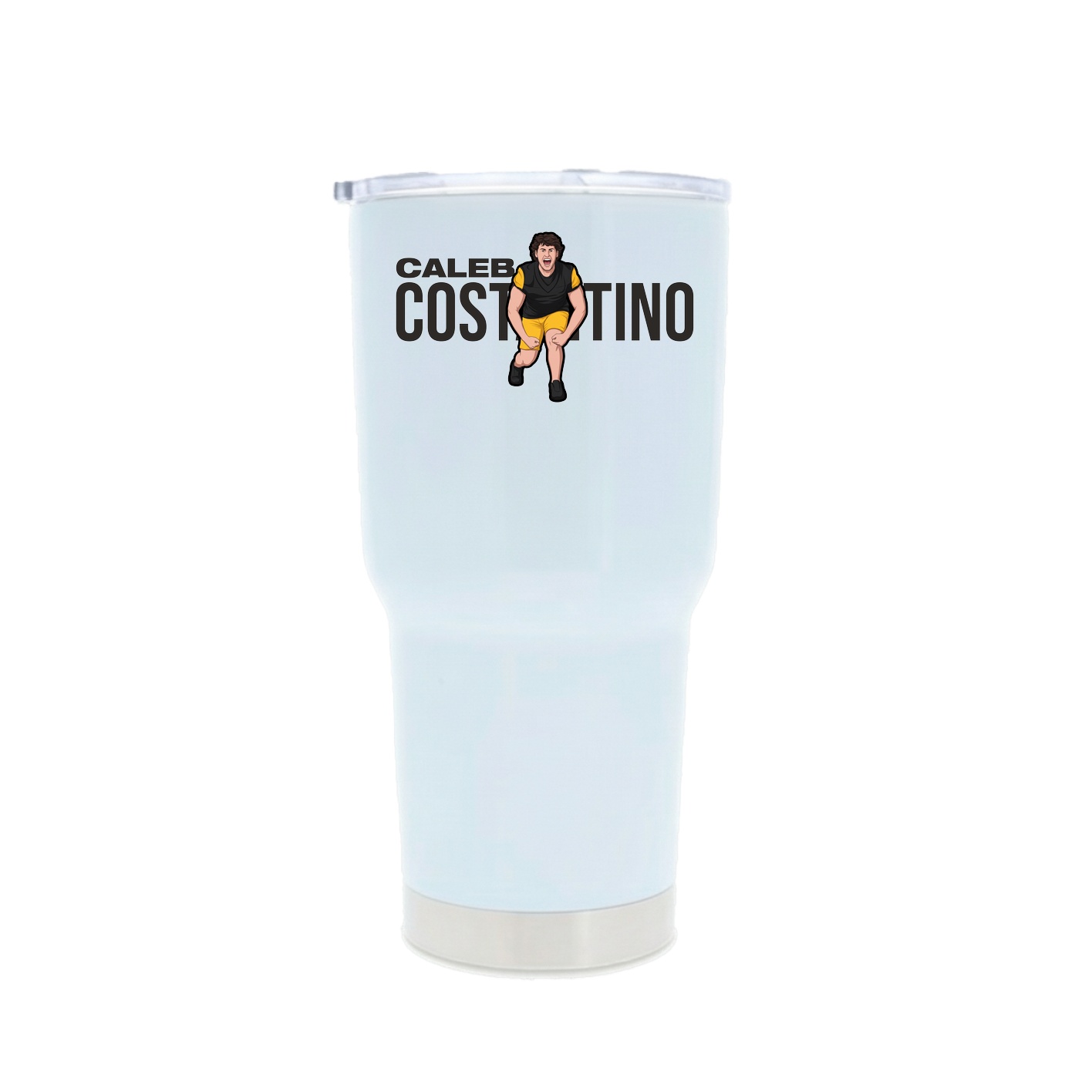 30oz Stainless Steel Tumbler — Player Name in White
