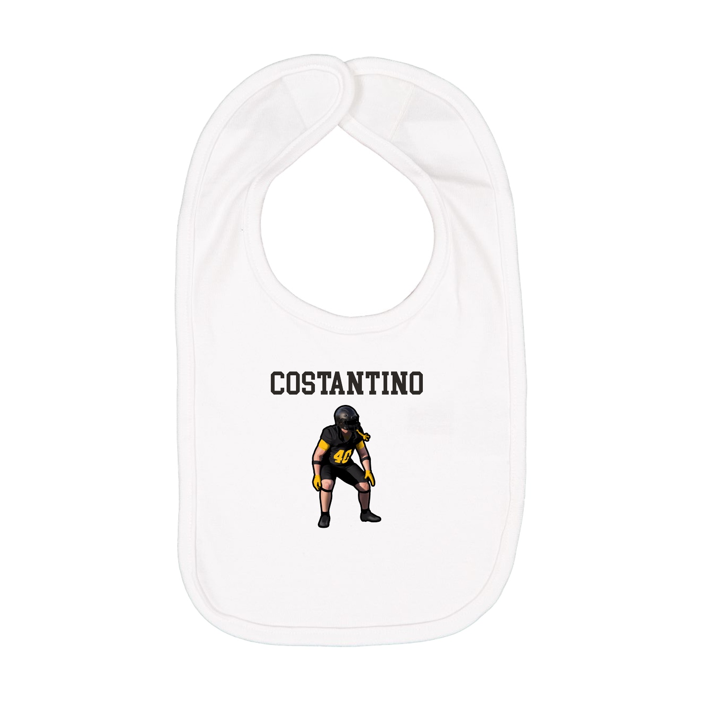 Infant Bib — Shirsey in White