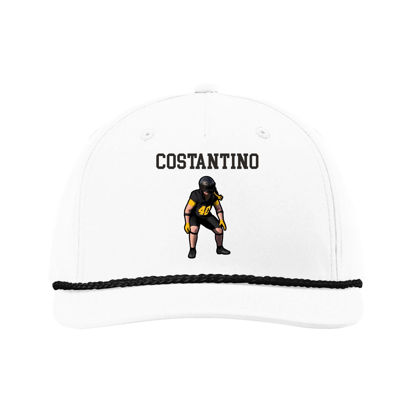 Five-Panel Classic Rope Cap — Shirsey in White