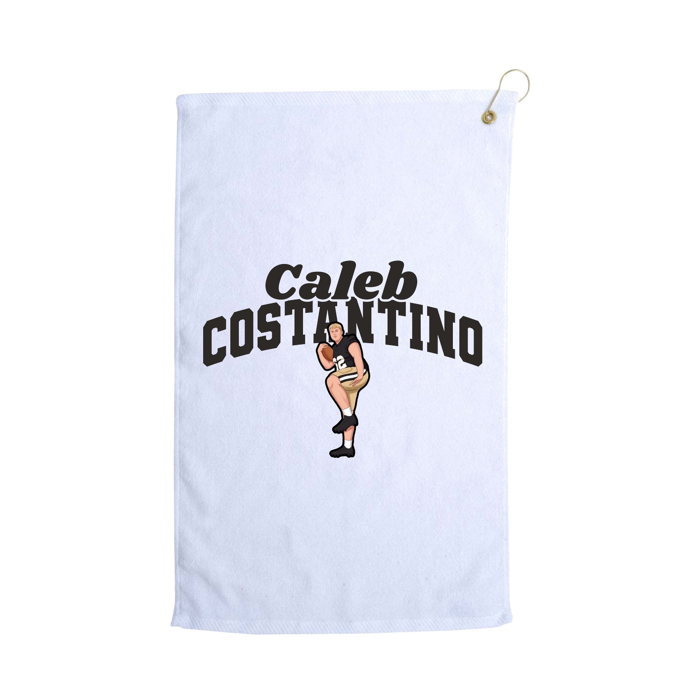 Golf Towel — Signature Arch in White