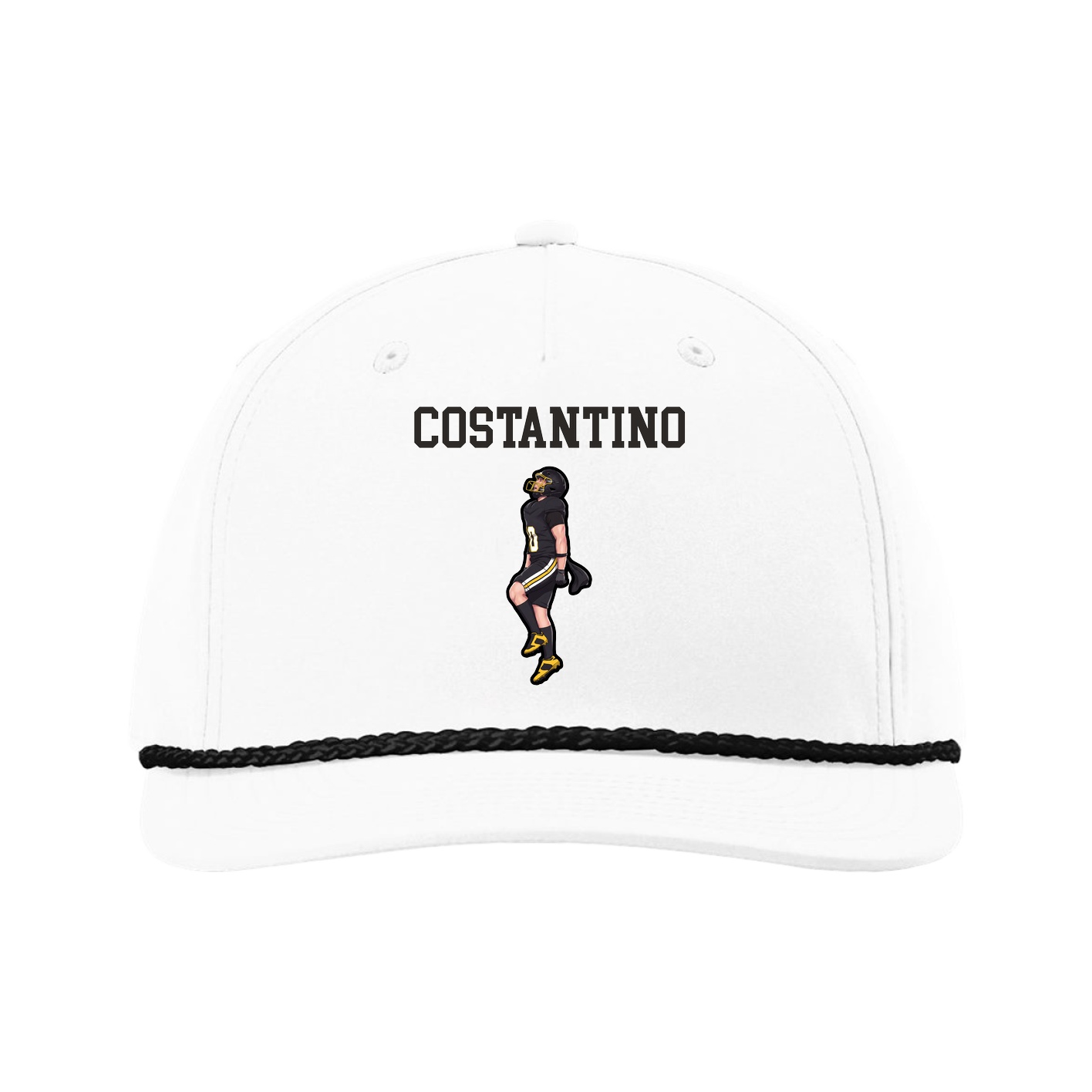 Five-Panel Classic Rope Cap — Shirsey in White