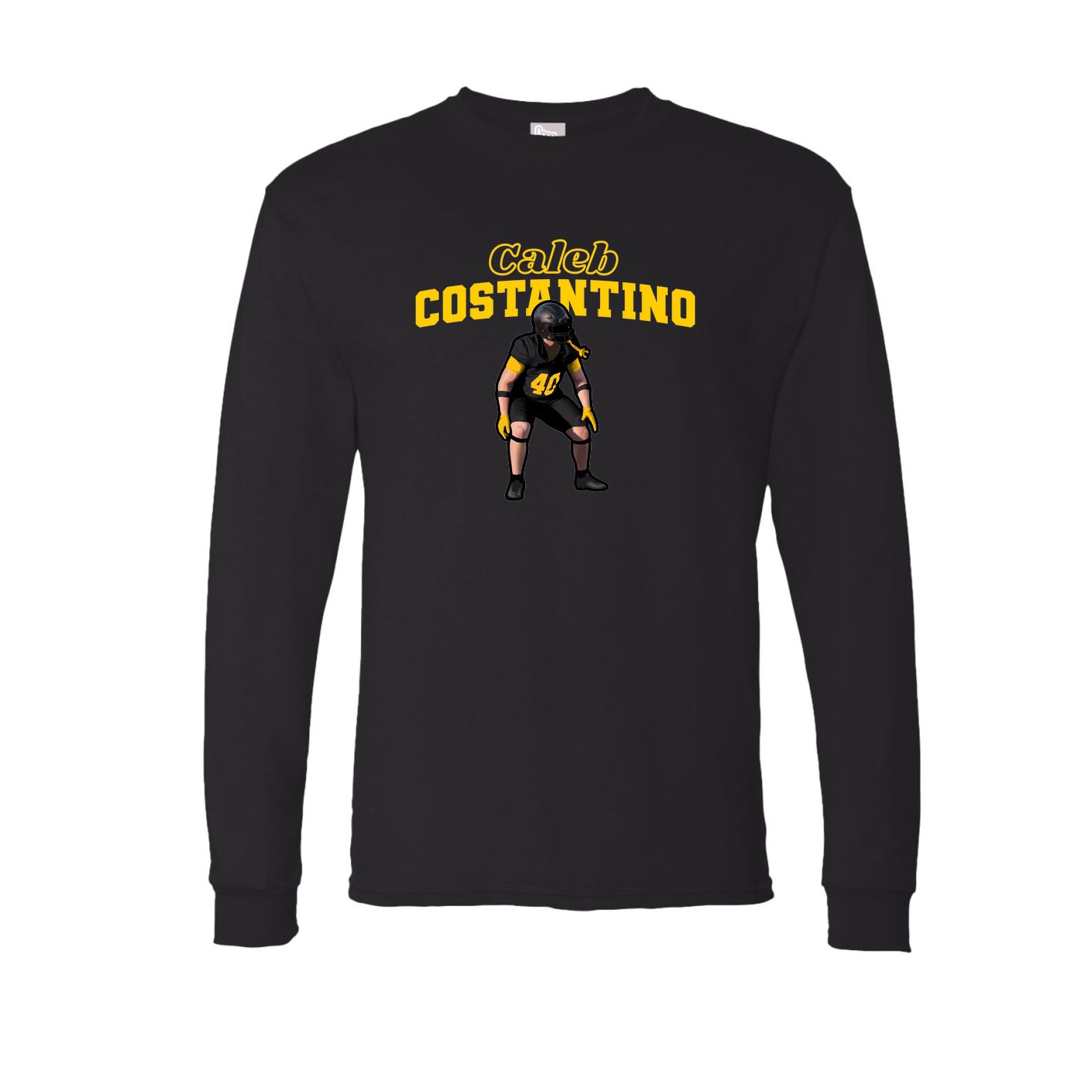 Long Sleeve Tee — Name Arch in Black