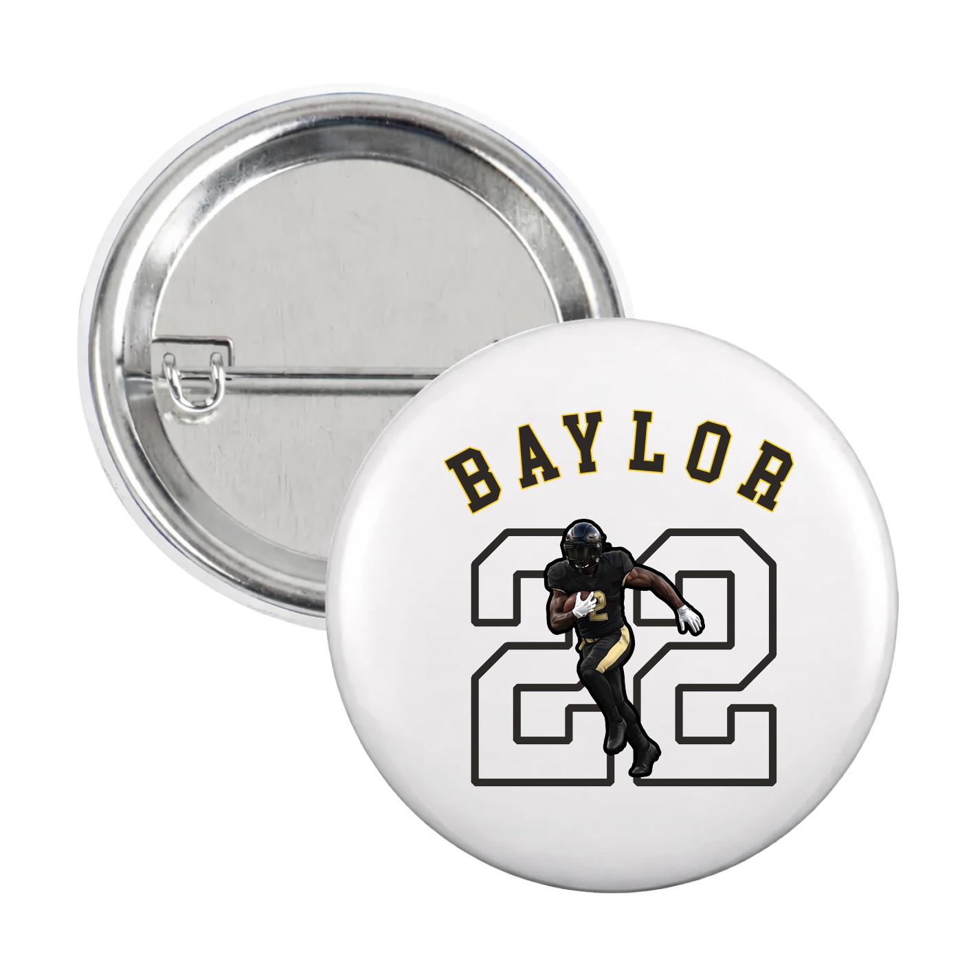 Game Day Button — Shirsey Arch in White