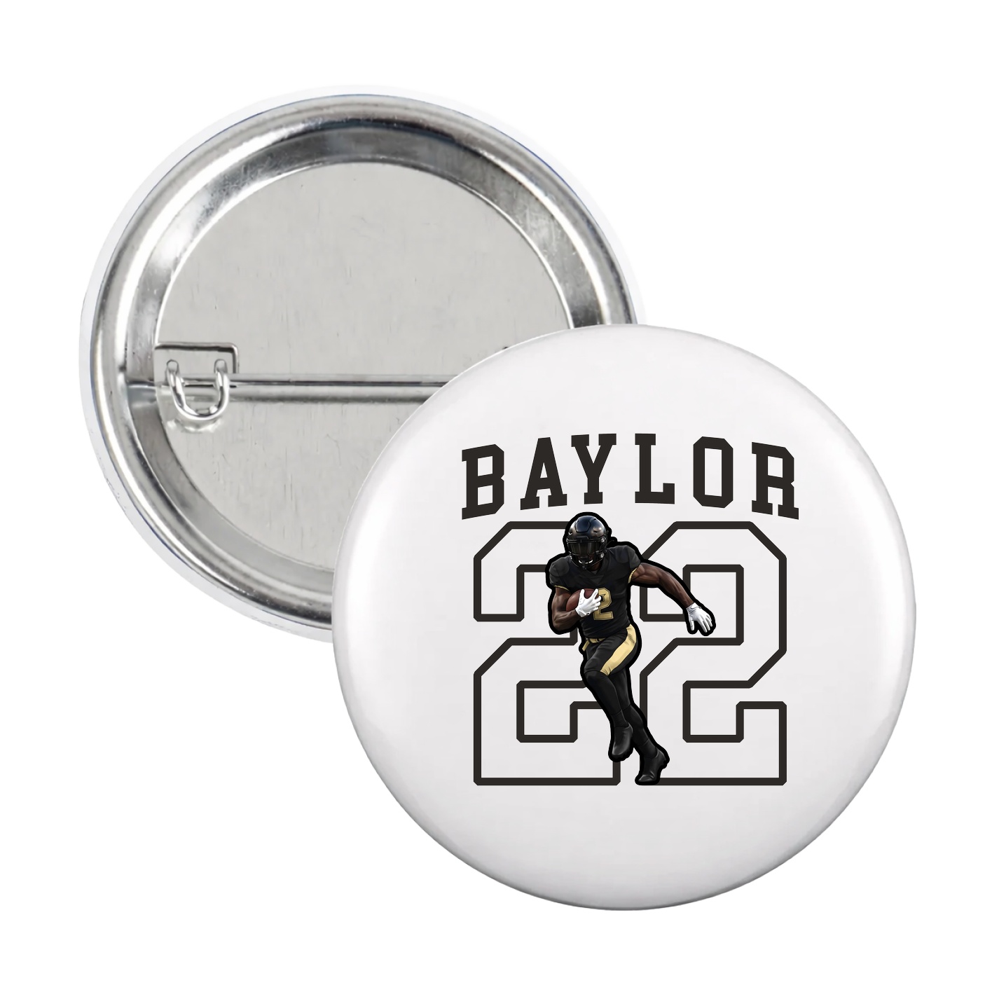 Game Day Button — Shirsey in White