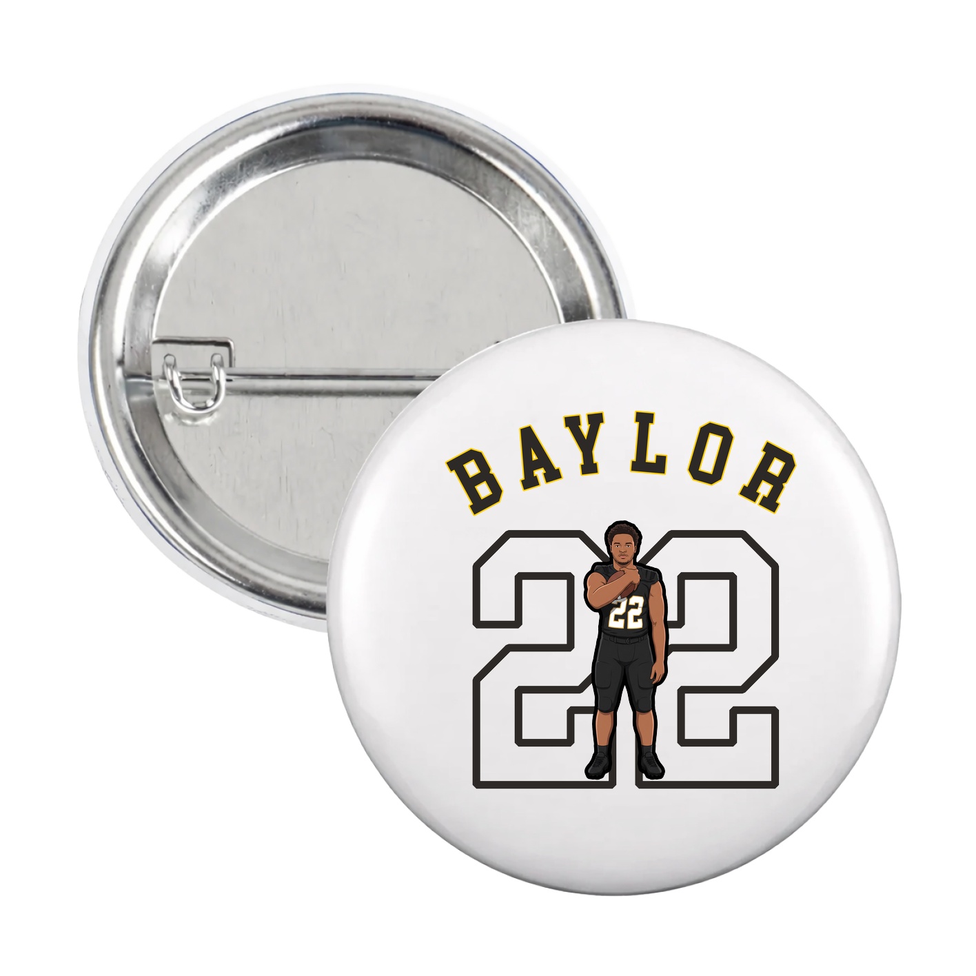 Game Day Button — Shirsey Arch in White