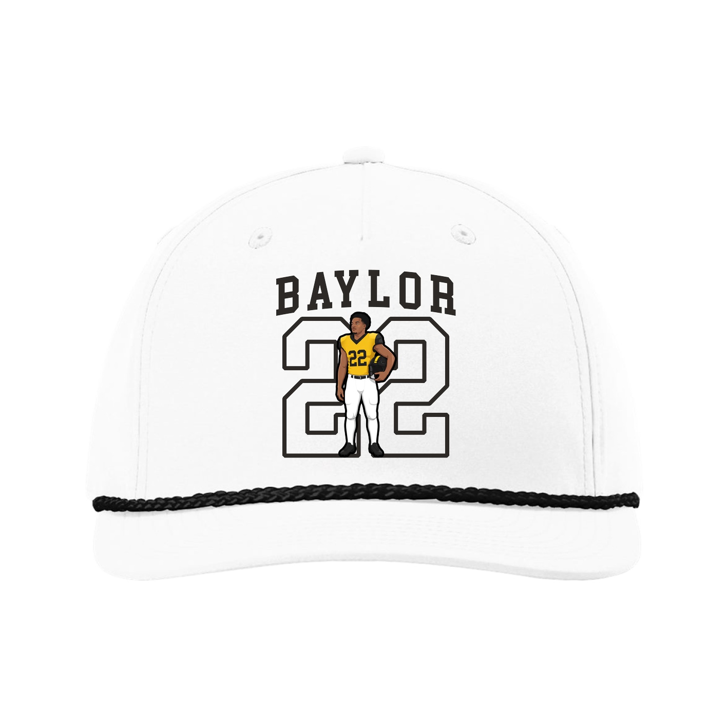 Five-Panel Classic Rope Cap — Shirsey in White