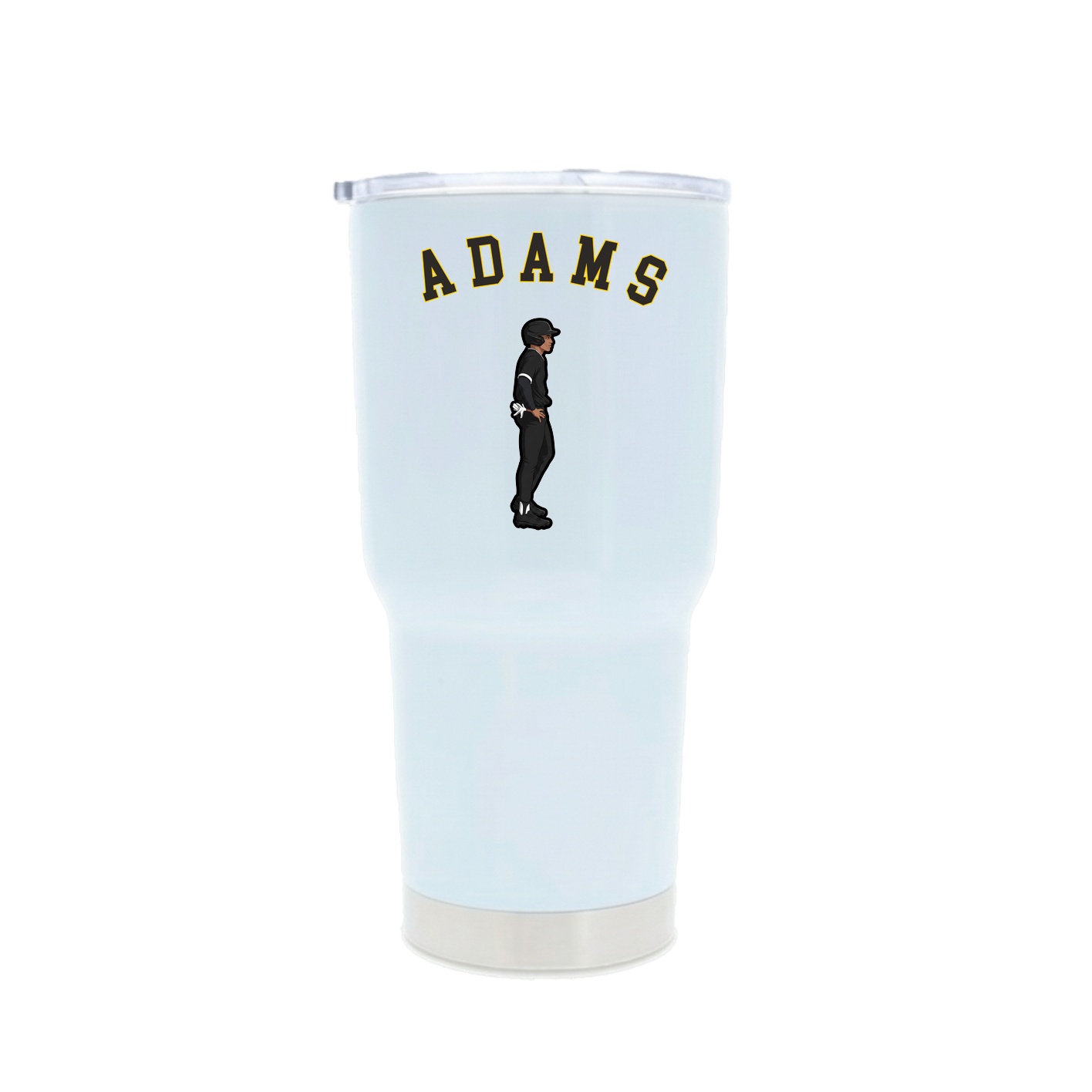 30oz Stainless Steel Tumbler — Shirsey Arch in White