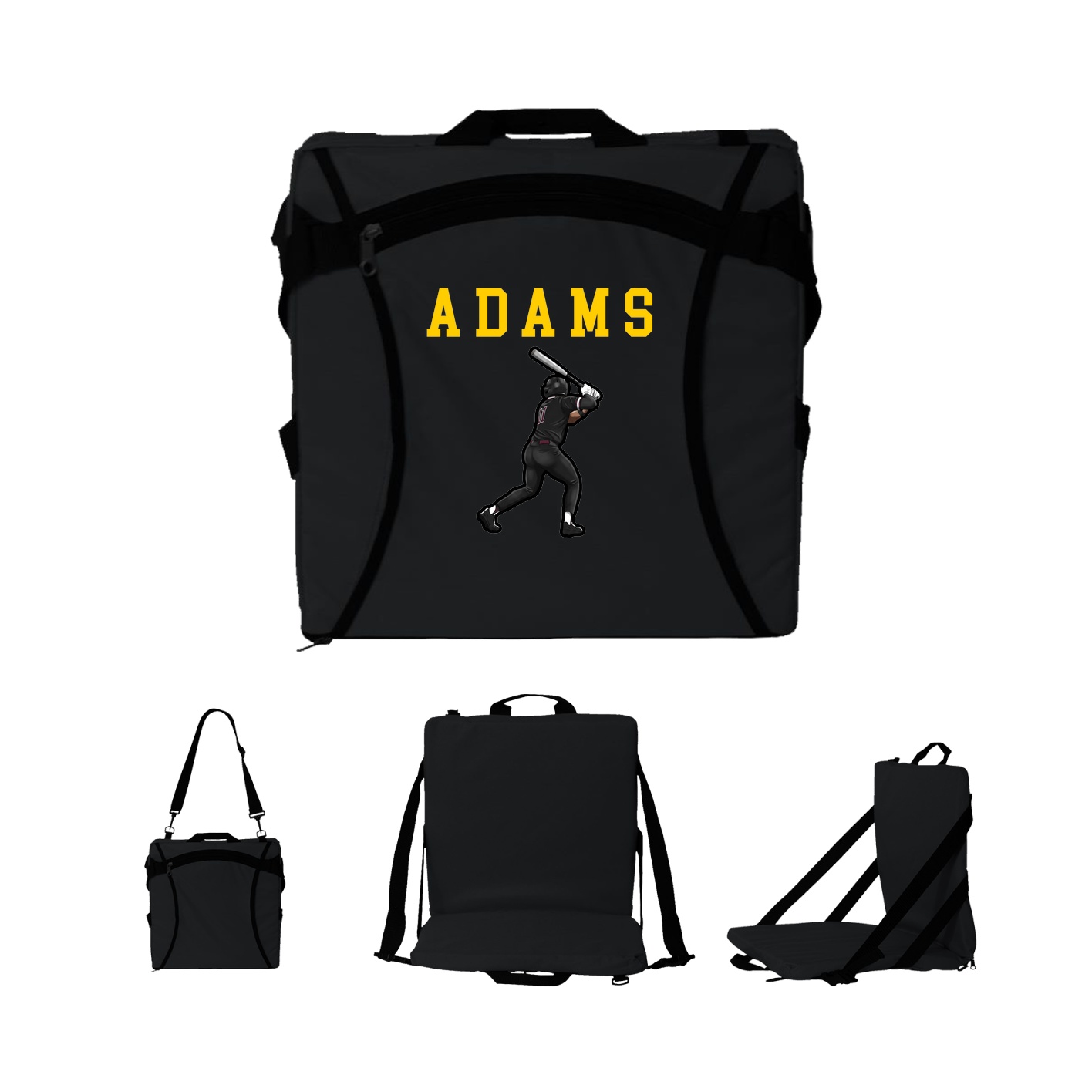 Folding Stadium Seat — Shirsey in Black
