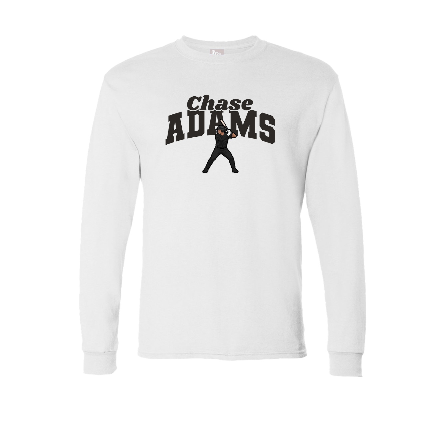 Long Sleeve Tee — Signature Arch in White