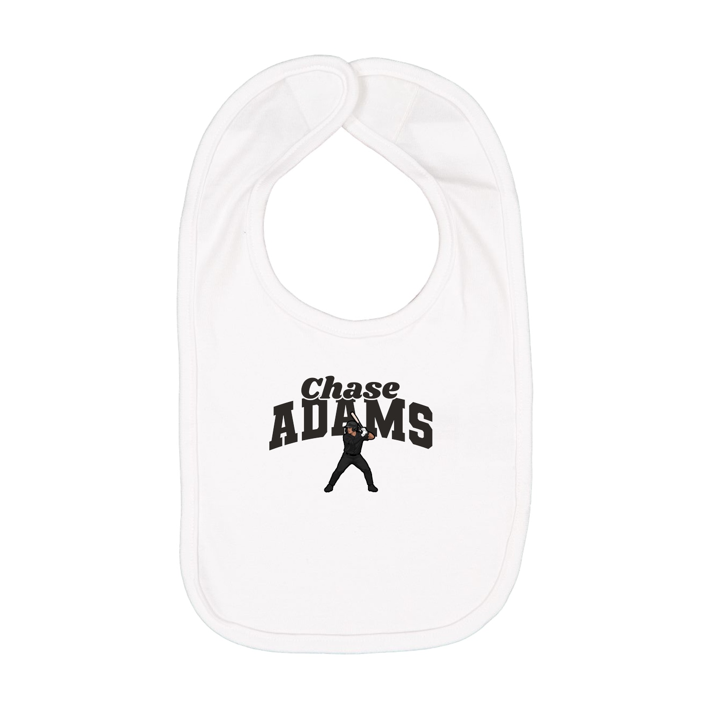 Infant Bib — Signature Arch in White