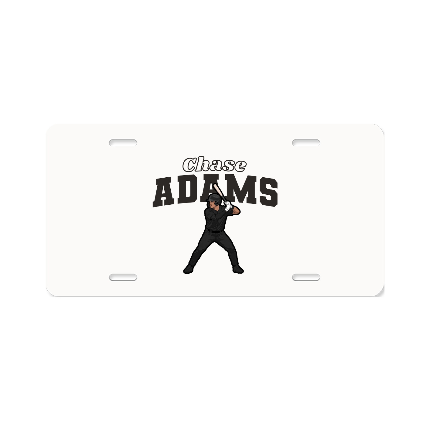 License Plate — Name Arch in Classic