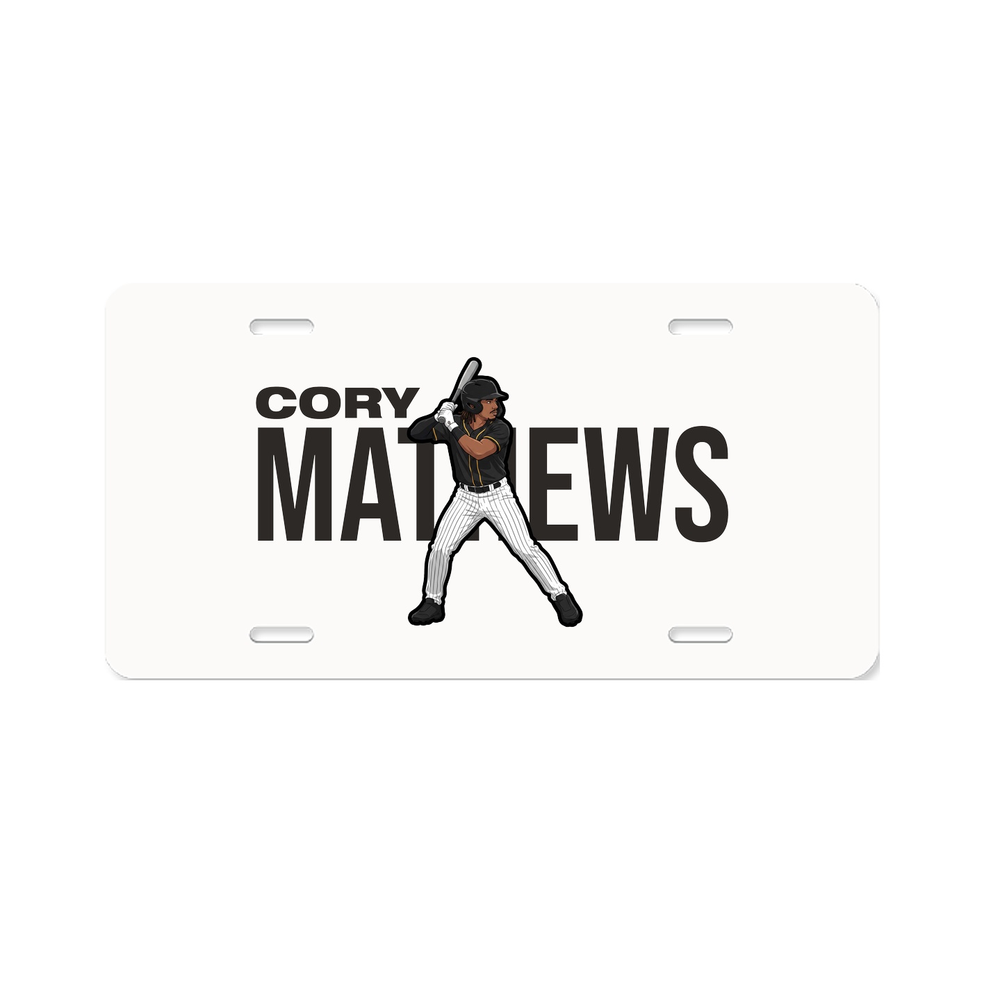 License Plate — Player Name in Classic