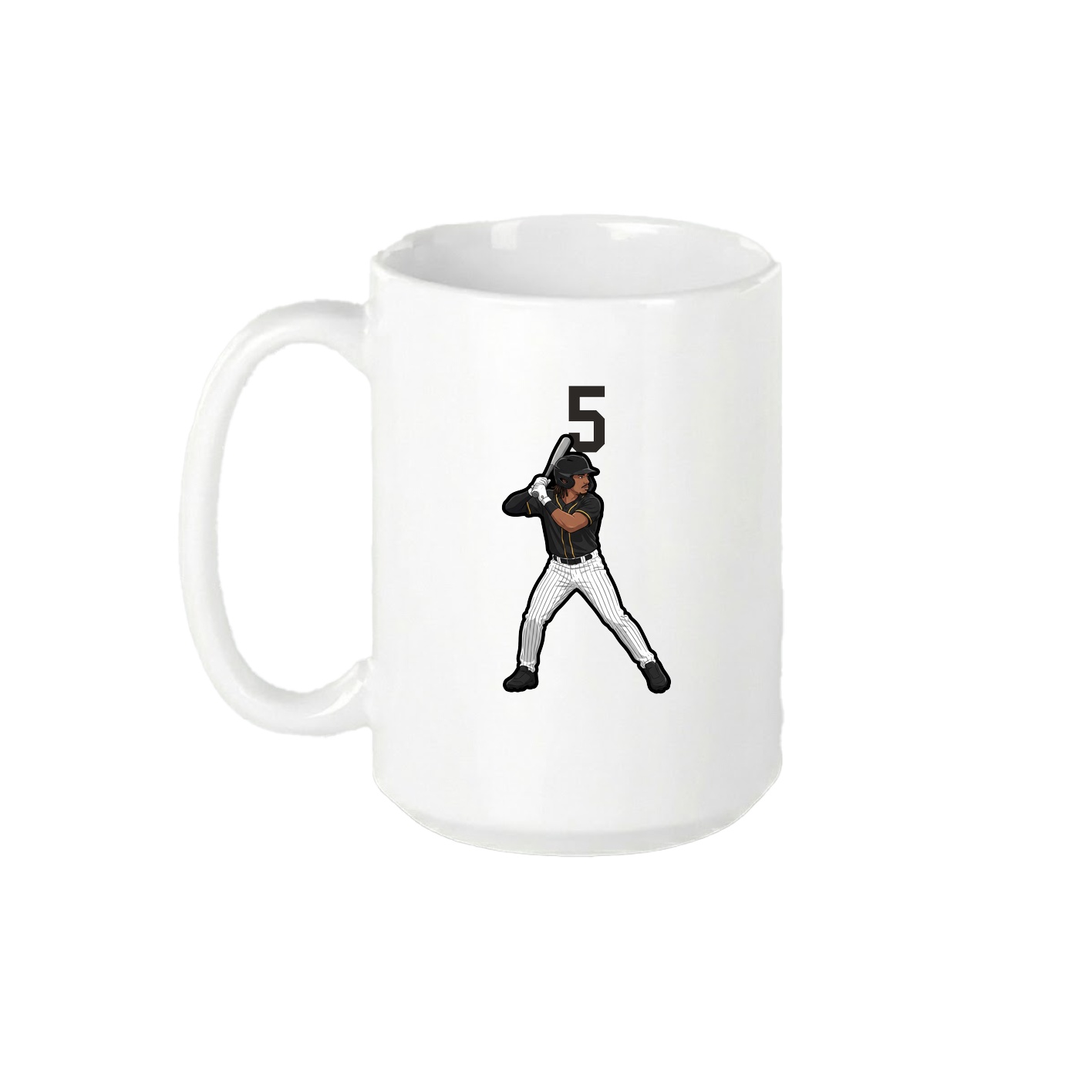 15oz Coffee Mug — Number Top in White