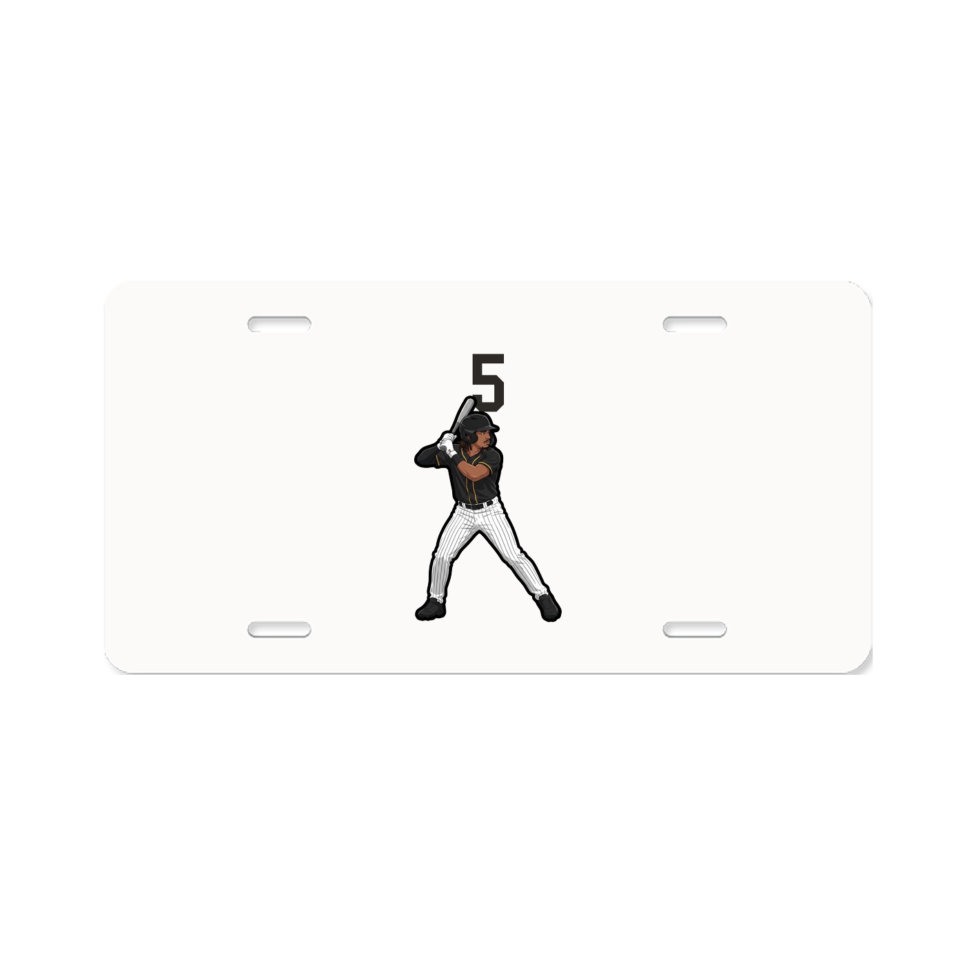 License Plate — Number Top in Classic