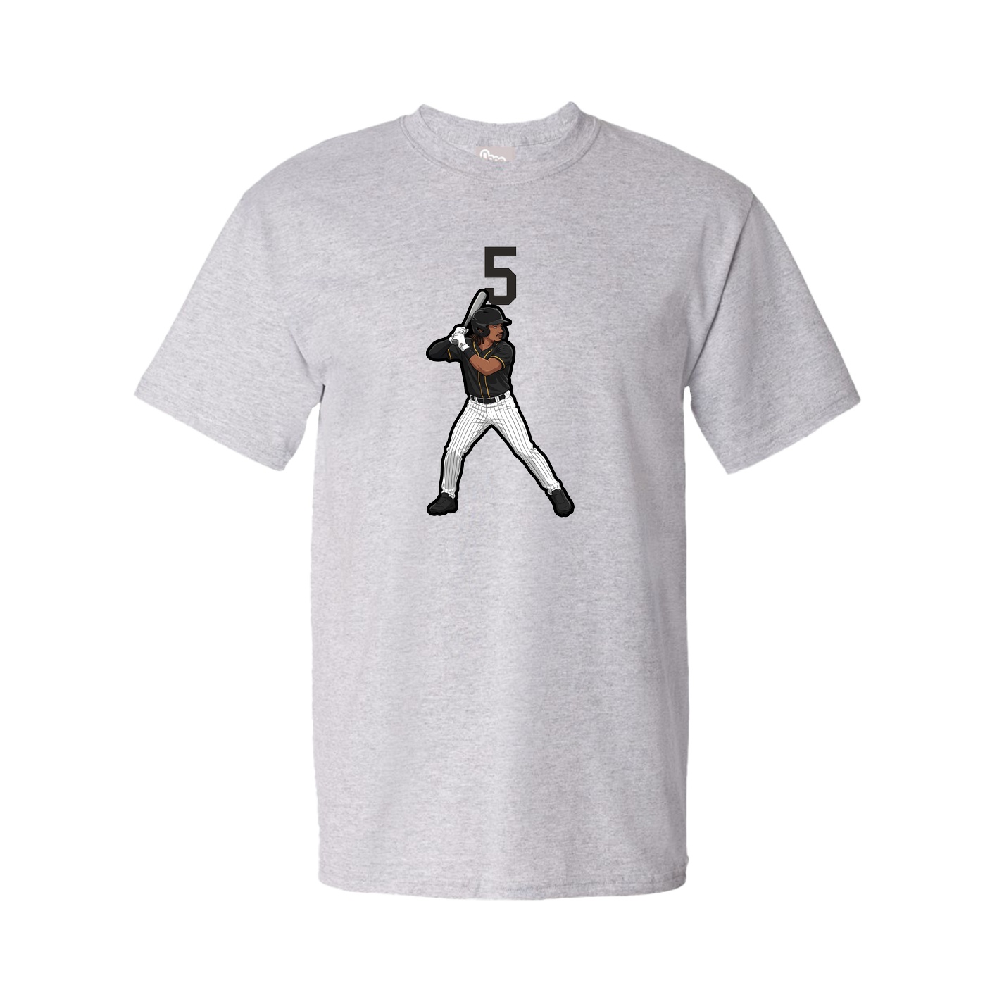 Youth Tee — Number Top in Grey