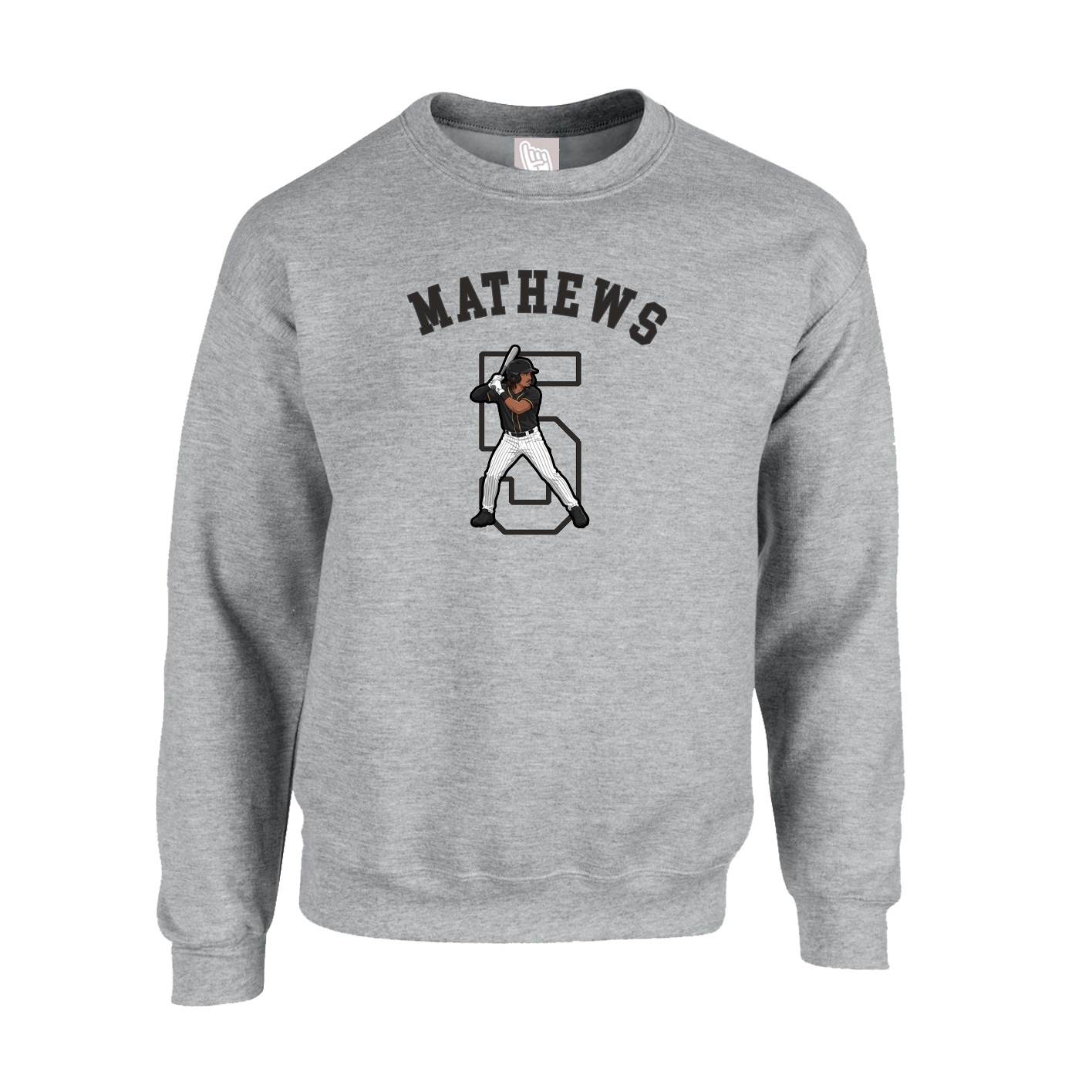 Fleece Crew — Shirsey Arch in Grey