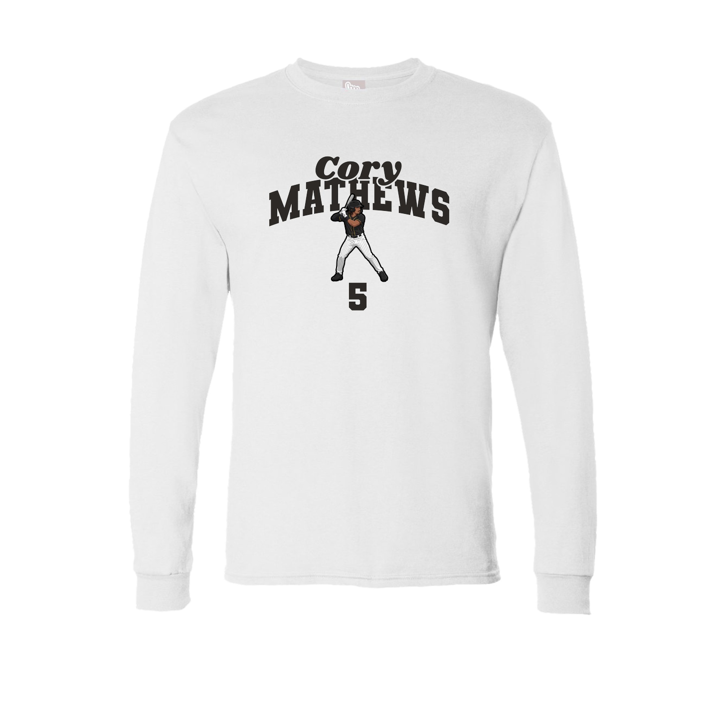 Long Sleeve Tee — Signature Arch in White