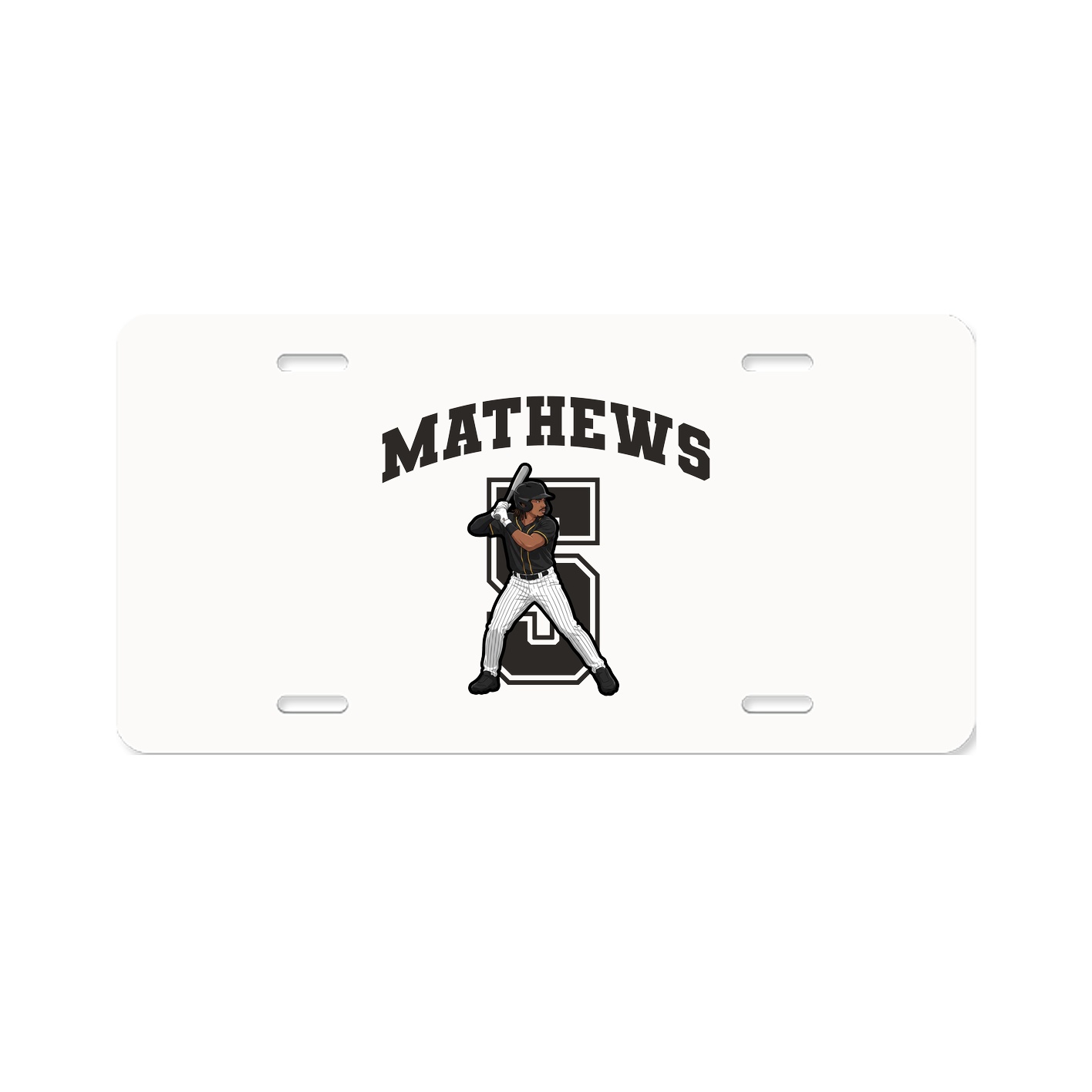 License Plate — Number in Classic