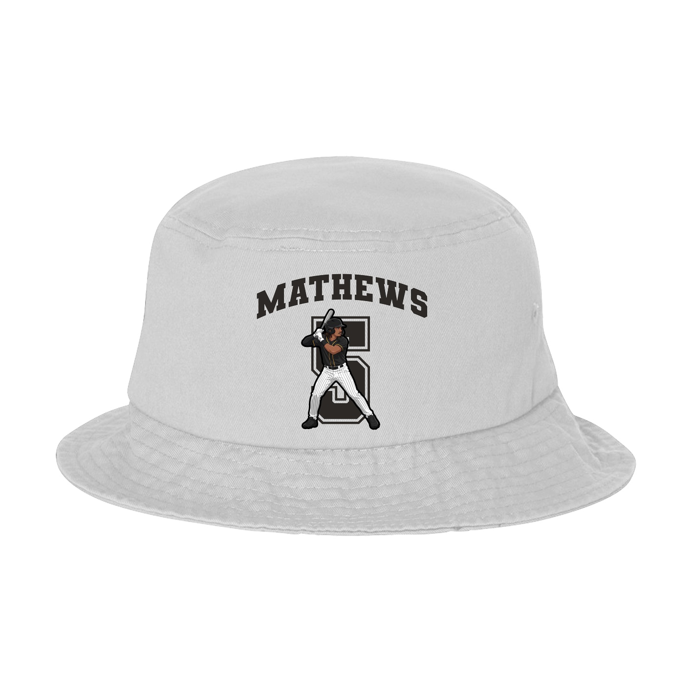 Bucket Cap — Number in White