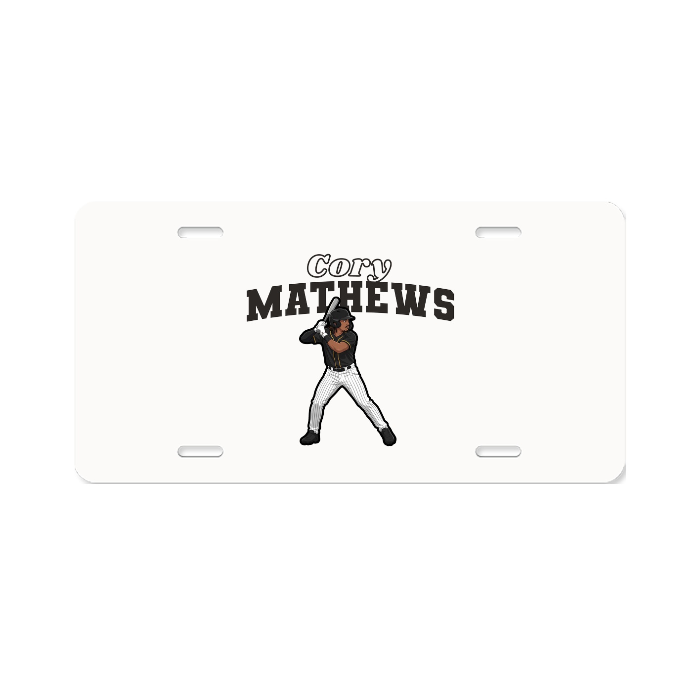 License Plate — Name Arch in Classic