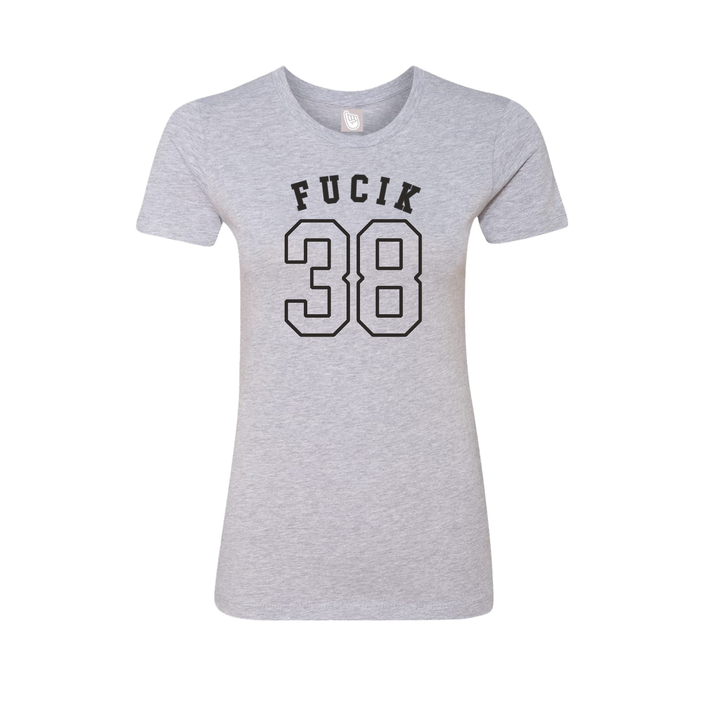 Fitted Women's Tee — Shirsey Arch in Grey
