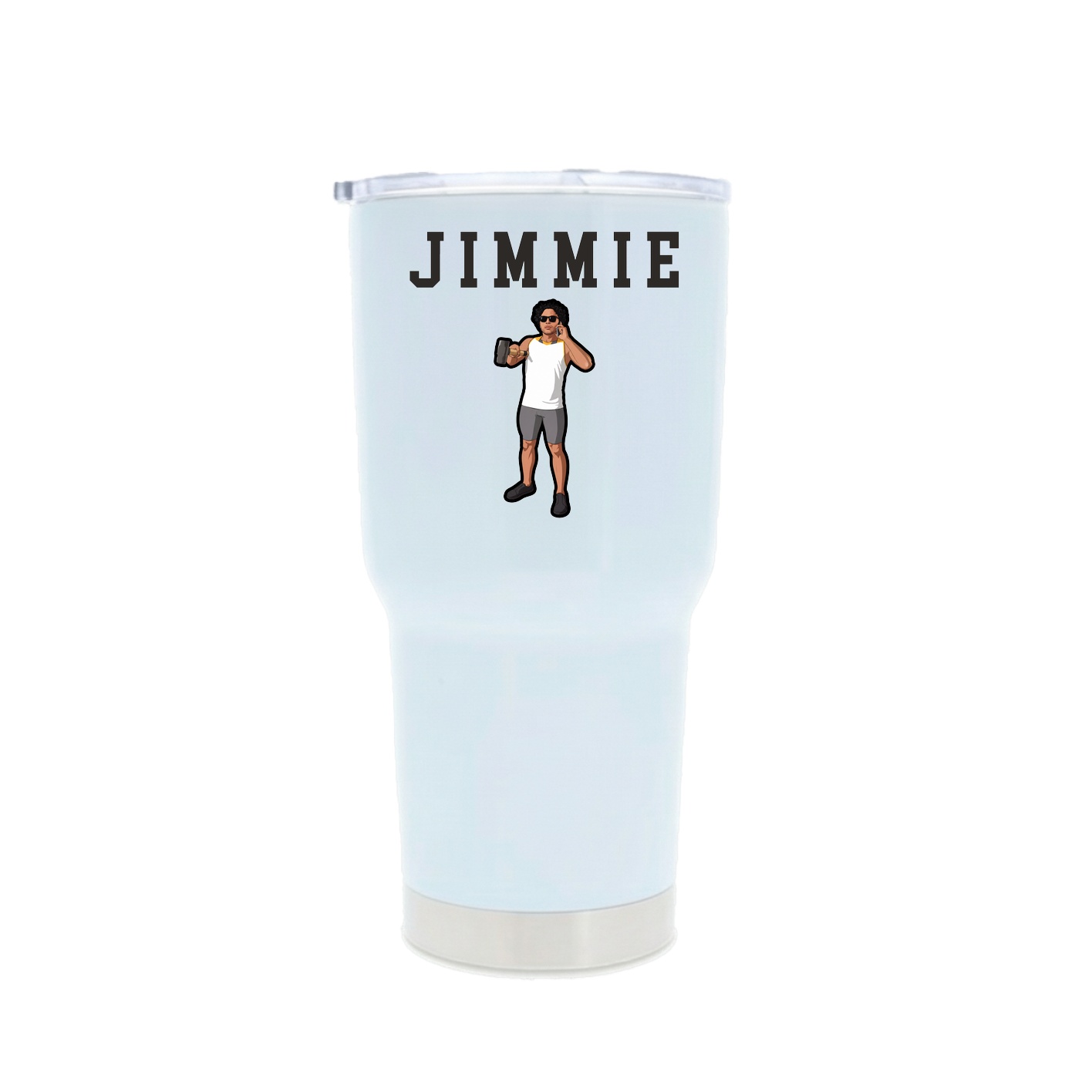 30oz Stainless Steel Tumbler — Shirsey in White