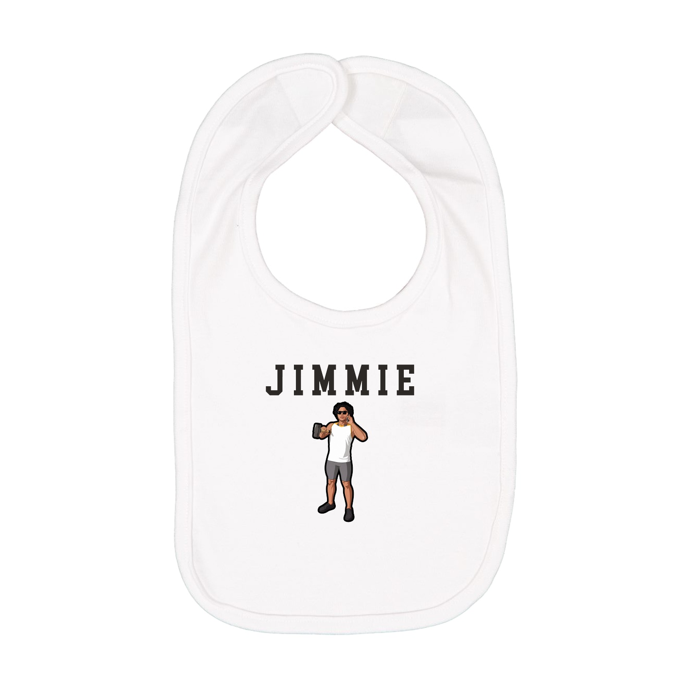 Infant Bib — Shirsey in White