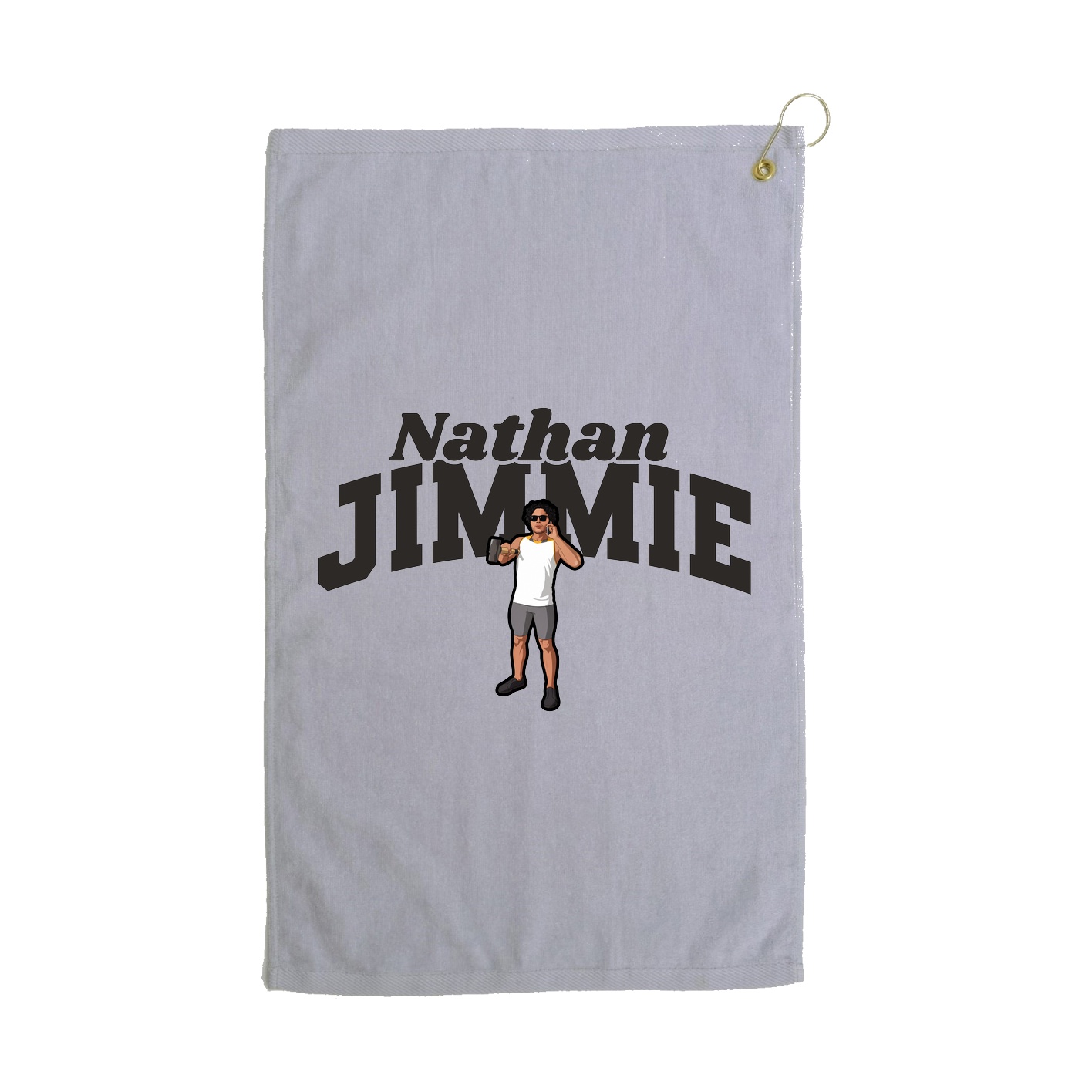 Golf Towel — Signature Arch in Grey