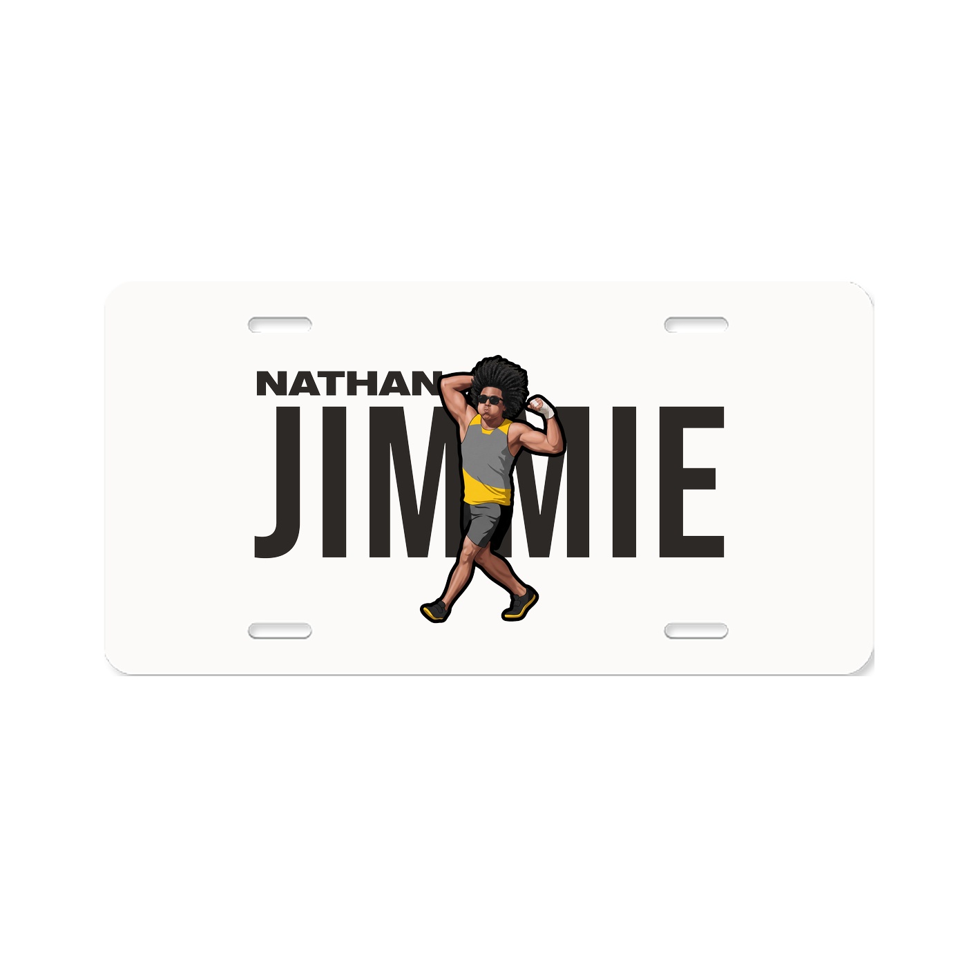 License Plate — Player Name in Classic