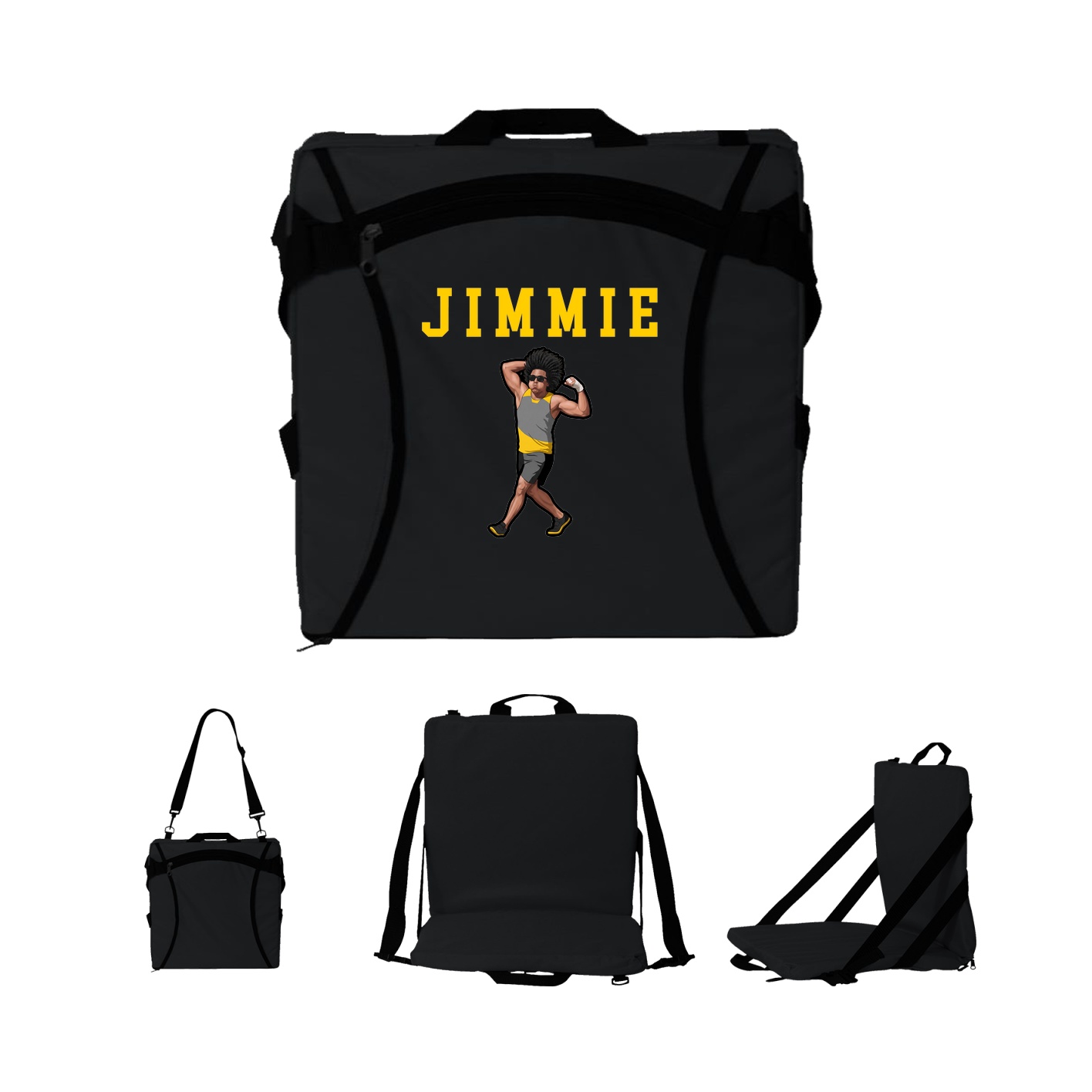 Folding Stadium Seat — Shirsey in Black